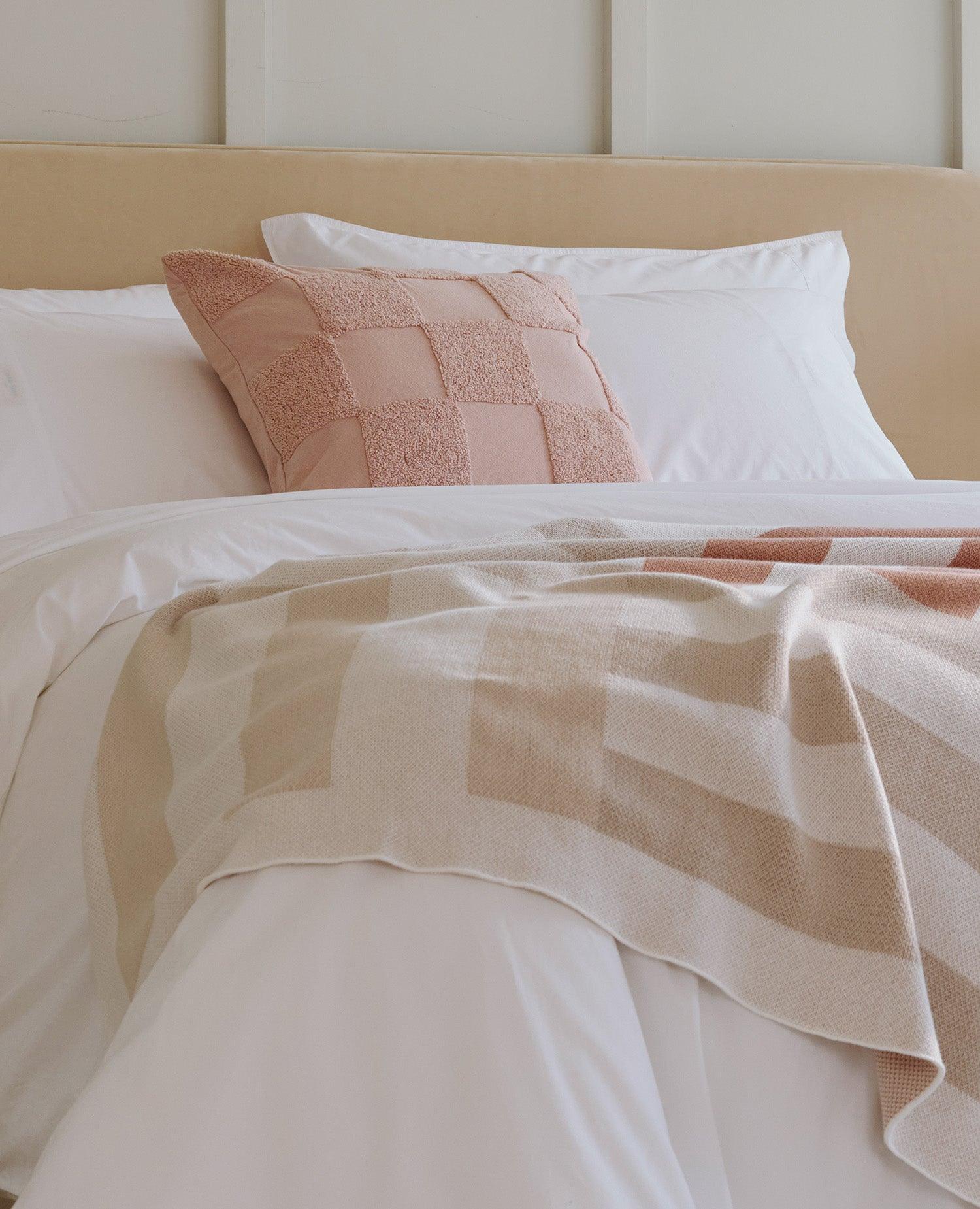 Tufted Checkered Cotton Throw Pillow Cover - Double Stitch By Bedsure