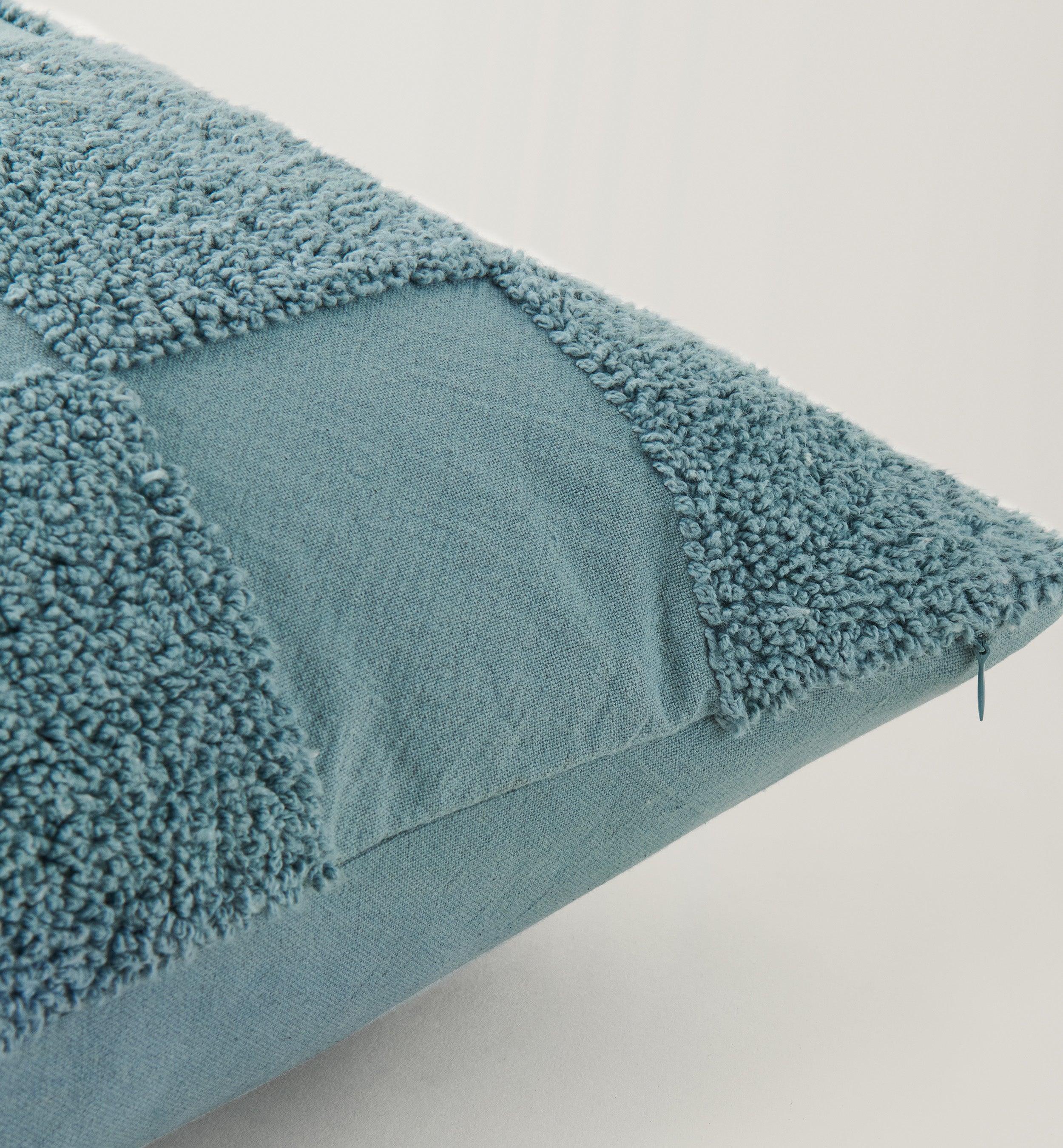 Tufted Checkered Cotton Throw Pillow Cover - Double Stitch By Bedsure