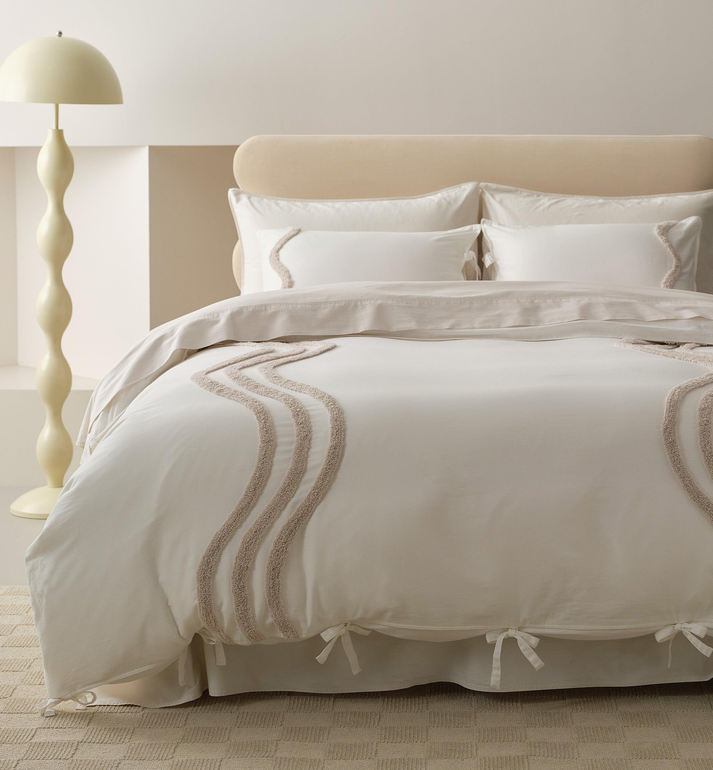 Cotton Tufted Duvet Cover Set - Double Stitch By Bedsure