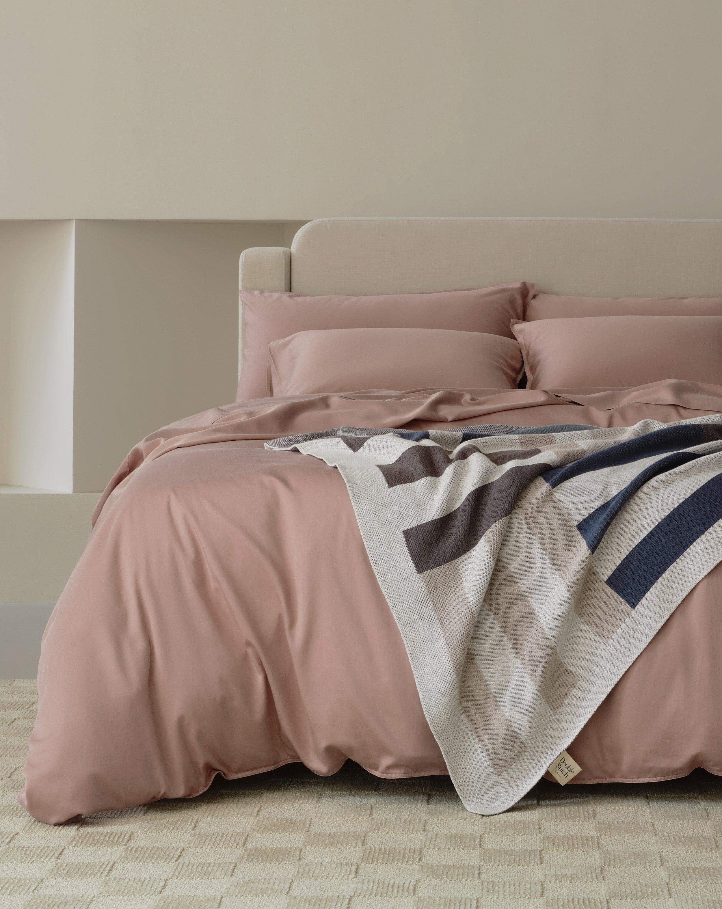 Perfect Blend 6535 Cotton TENCEL™ Sateen Duvet Cover Set - Double Stitch By Bedsure