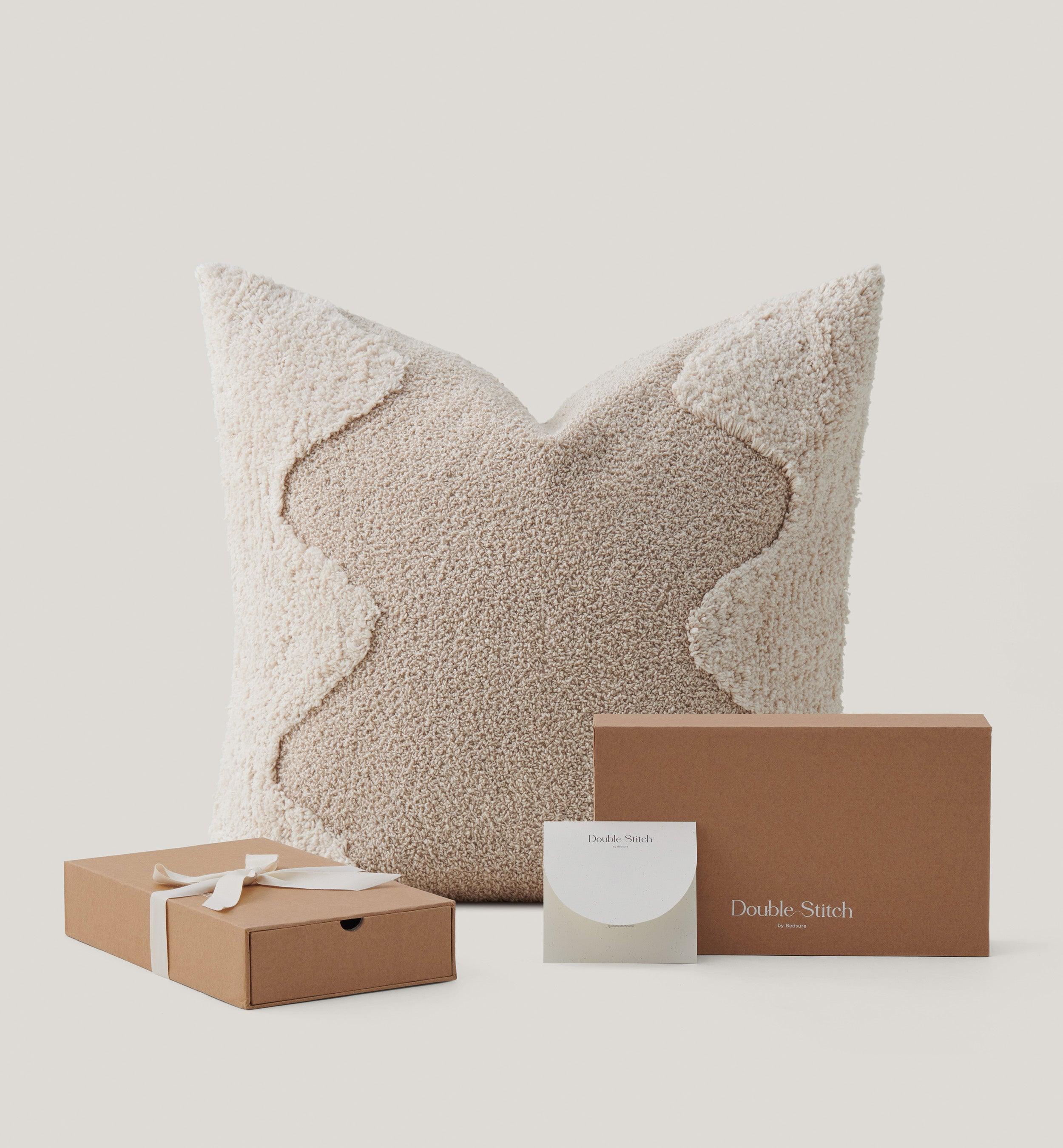 Tufted Cotton Wave Throw Pillow Cover - Double Stitch By Bedsure