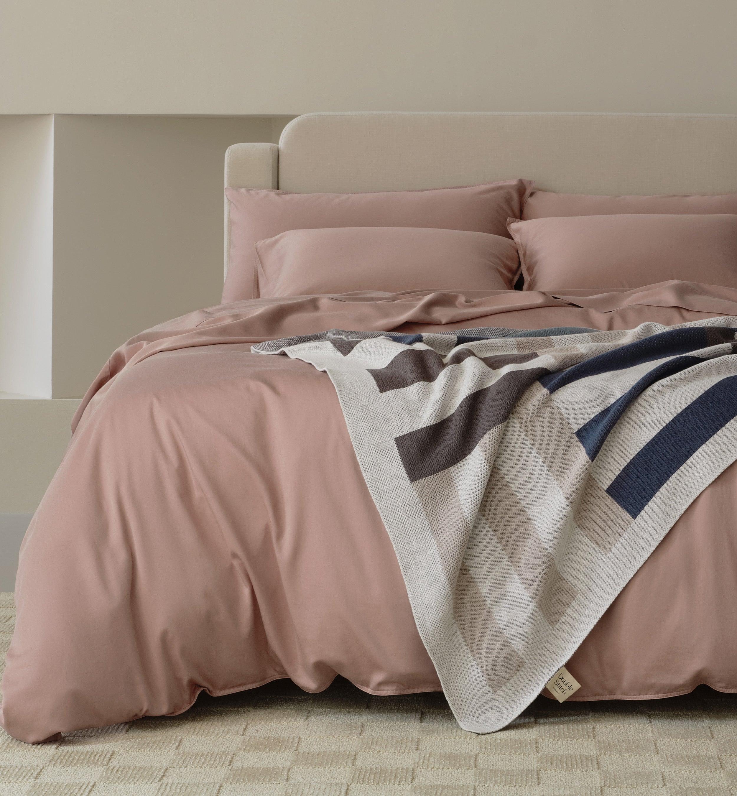 Perfect Blend 6535 Cotton TENCEL™ Sateen Duvet Cover Set - Double Stitch By Bedsure