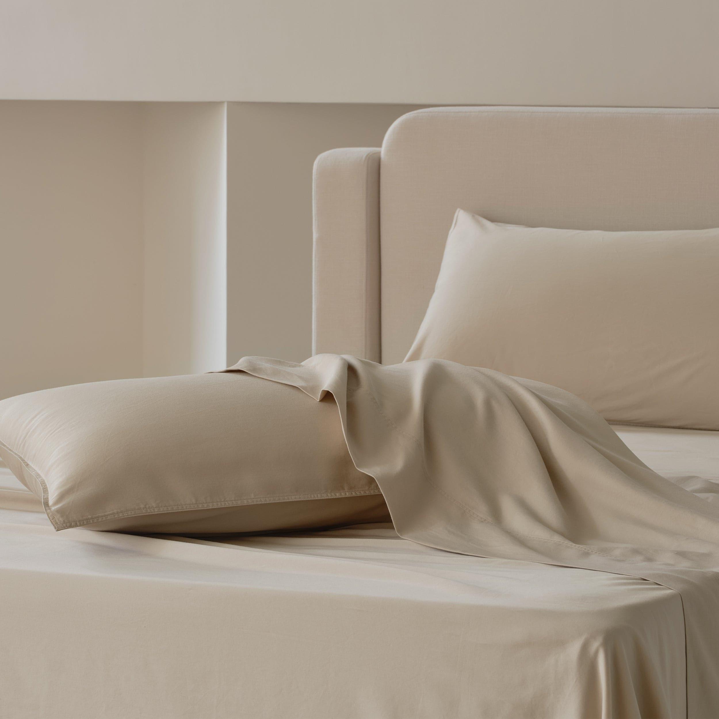 Cotton TENCEL™ Sateen Sheet Set - Double Stitch By Bedsure