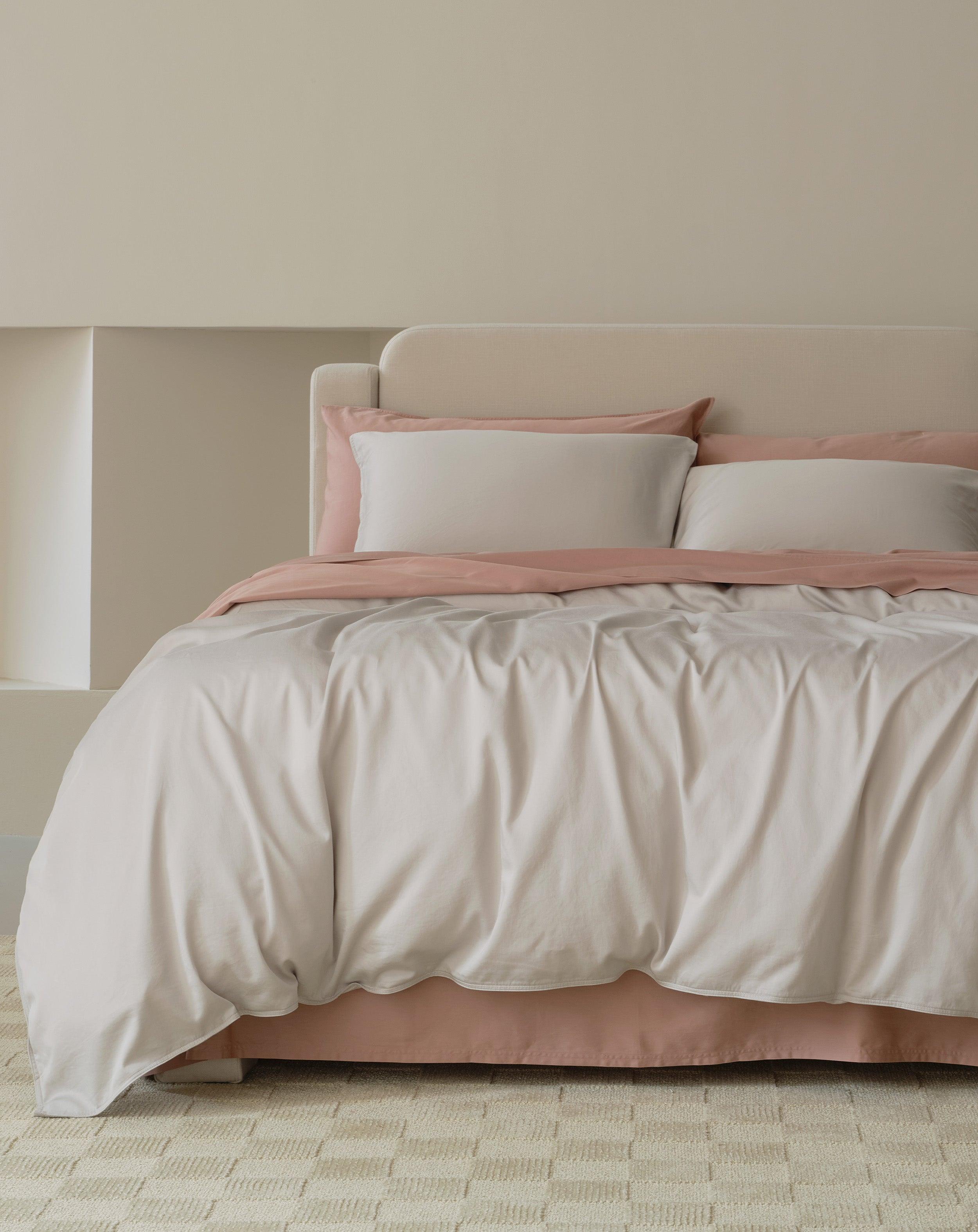 Perfect Blend 6535 Cotton TENCEL™ Sateen Duvet Cover Set - Double Stitch By Bedsure