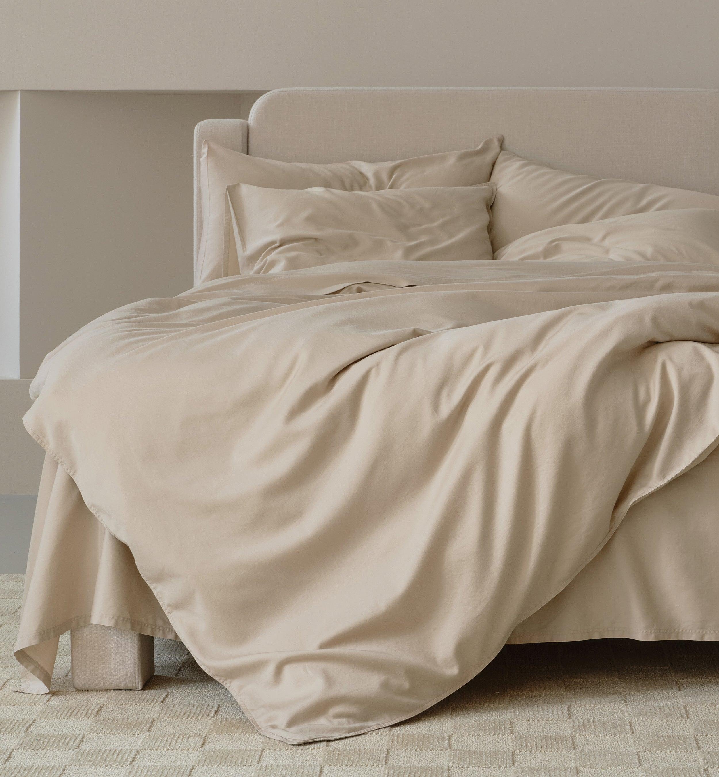 Perfect Blend 6535 Cotton TENCEL™ Sateen Duvet Cover Set - Double Stitch By Bedsure