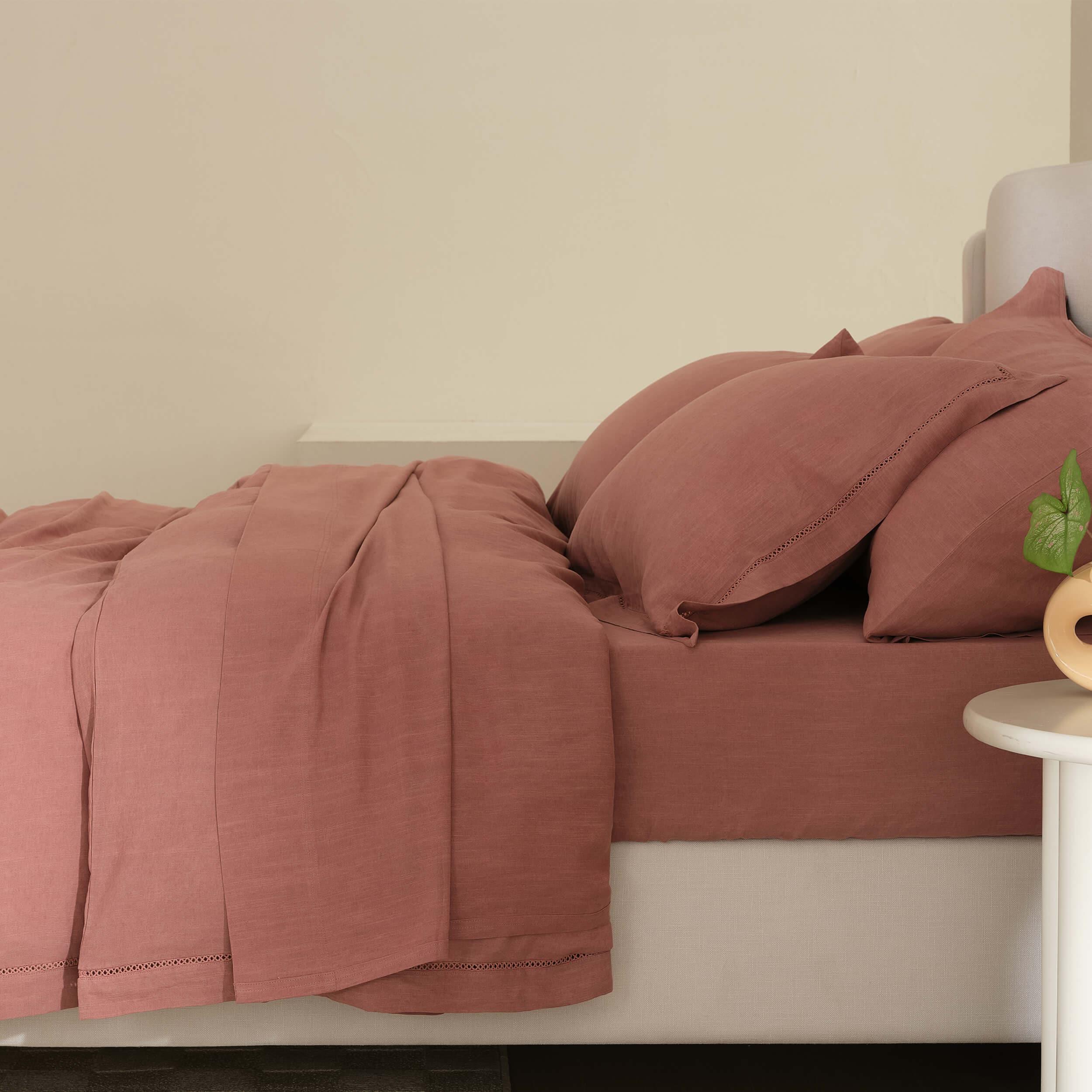Linen TENCEL™ Lyocell Duvet Cover Set - Double Stitch By Bedsure