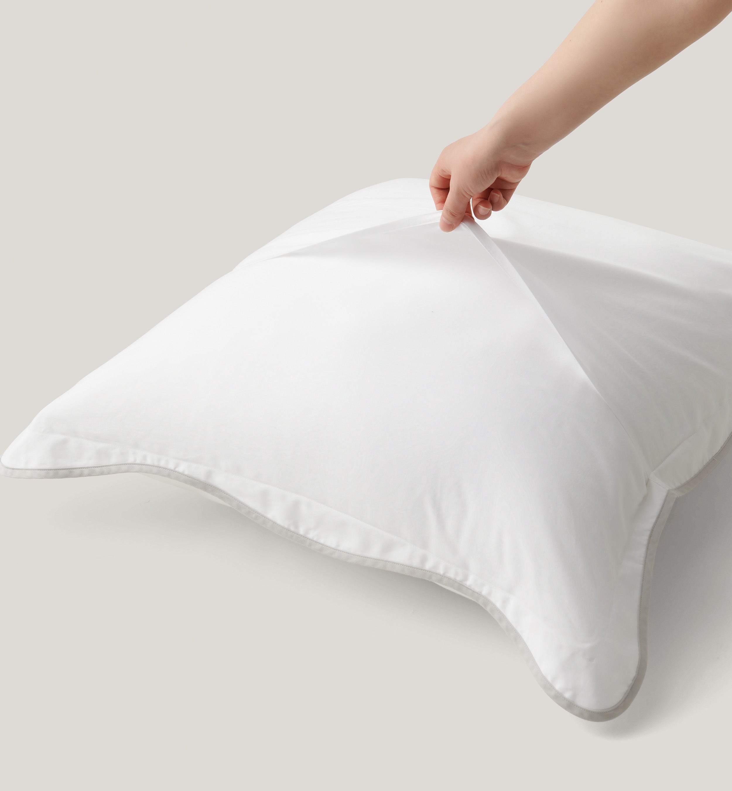 Perfect Blend 6535 Cotton TENCEL™ Scalloped Euro Shams - Double Stitch By Bedsure