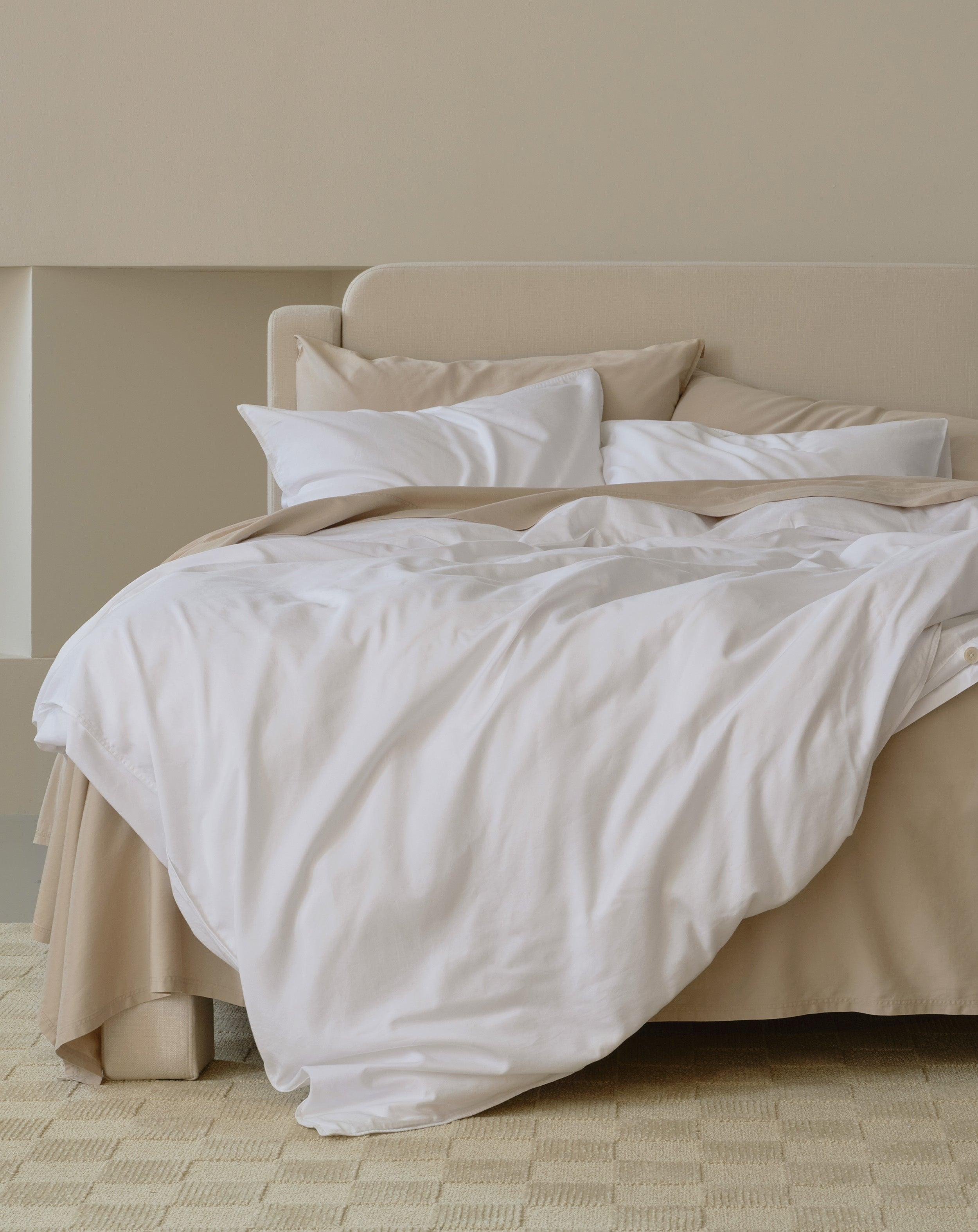 Perfect Blend 6535 Cotton TENCEL™ Sateen Duvet Cover Set - Double Stitch By Bedsure