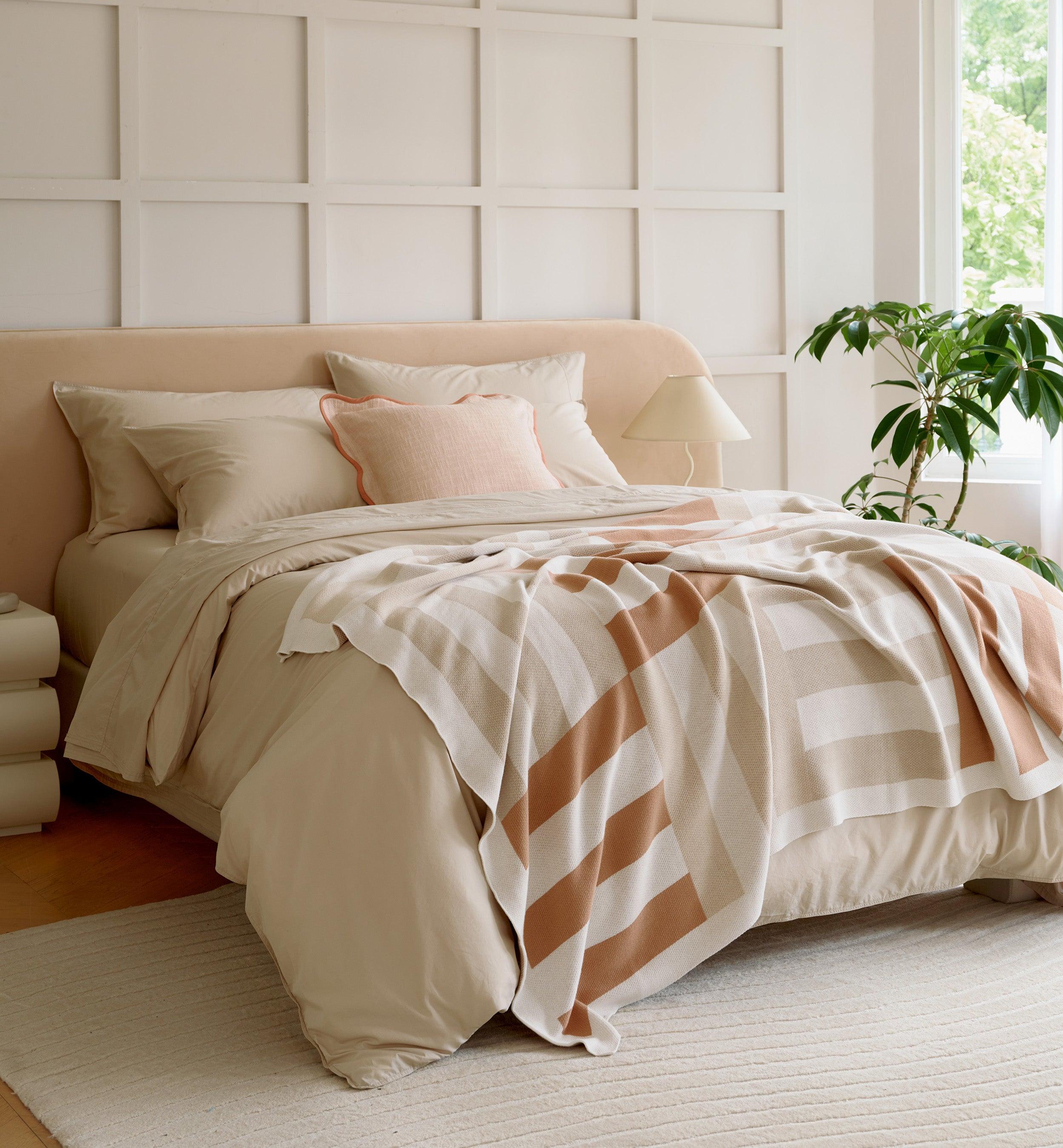 Cotton TENCEL™ Percale Duvet Cover Set - Double Stitch By Bedsure