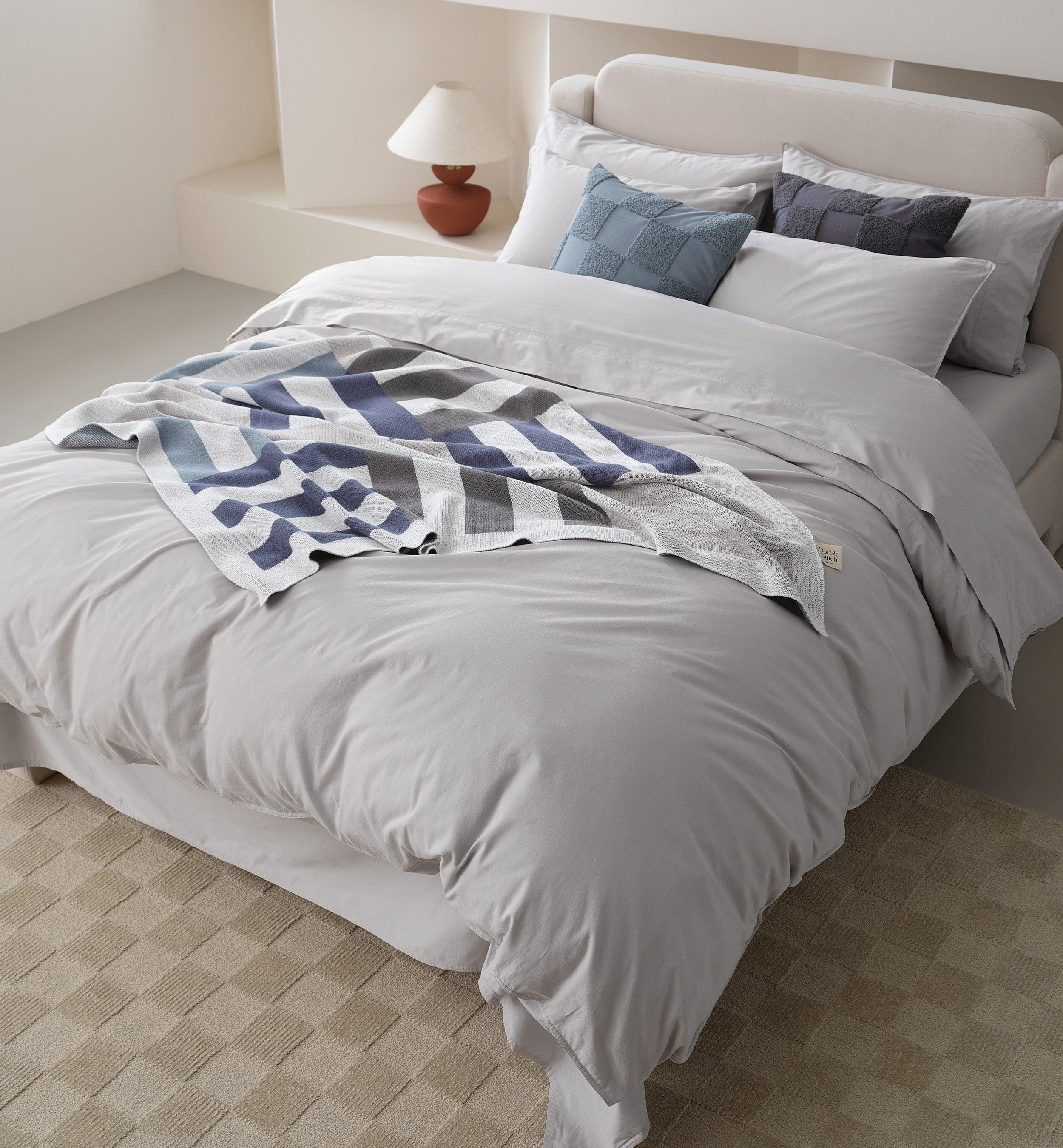 Organic Cotton Duvet Cover Set - Double Stitch By Bedsure
