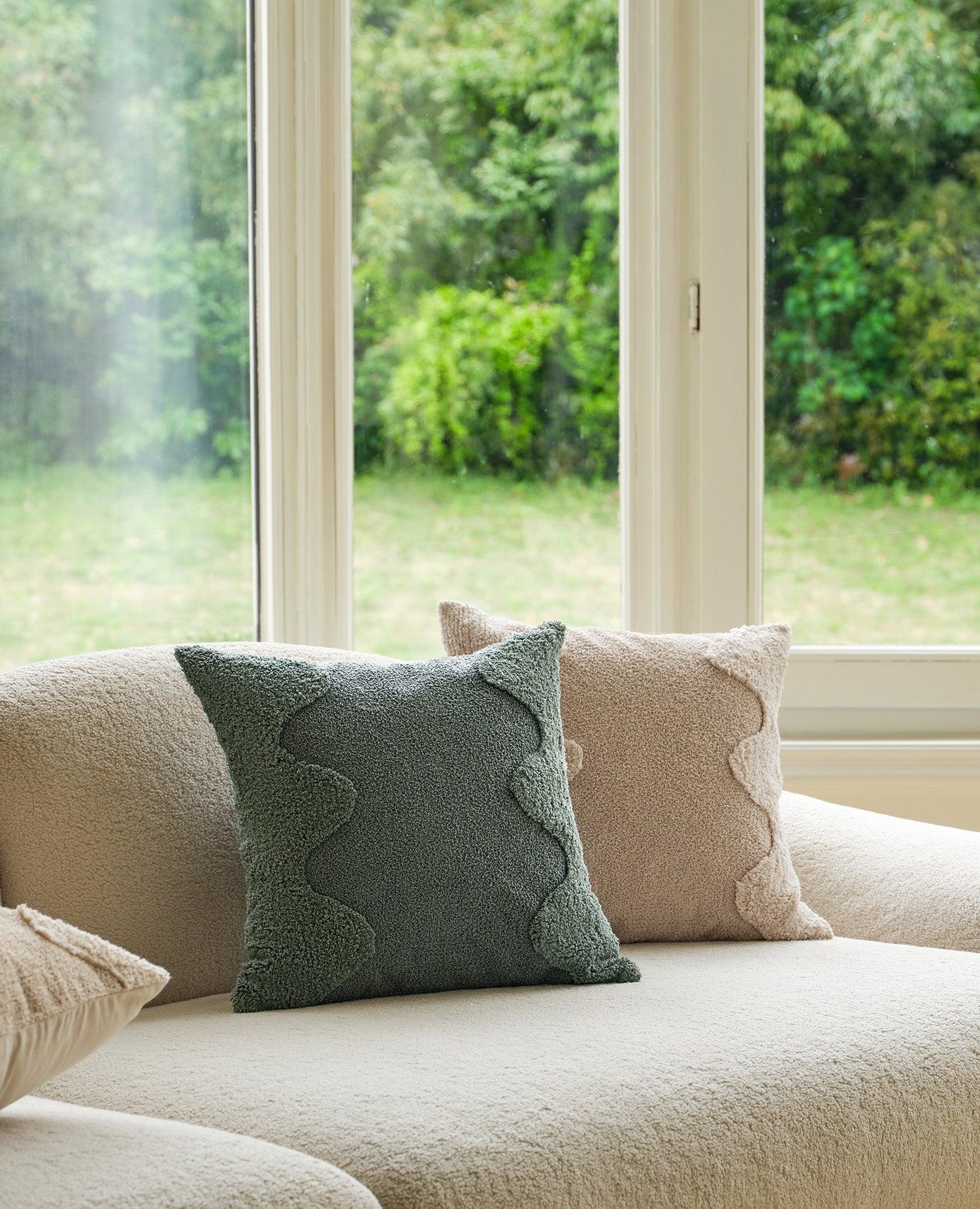 Tufted Cotton Wave Throw Pillow Cover - Double Stitch By Bedsure