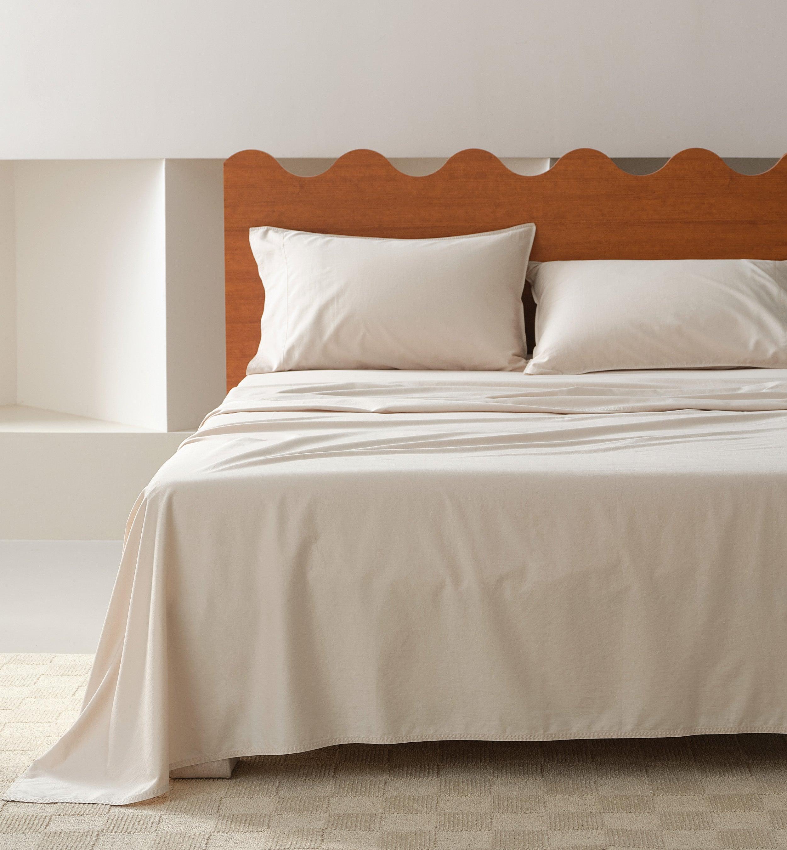 Organic Cotton Sheet Set - Double Stitch By Bedsure