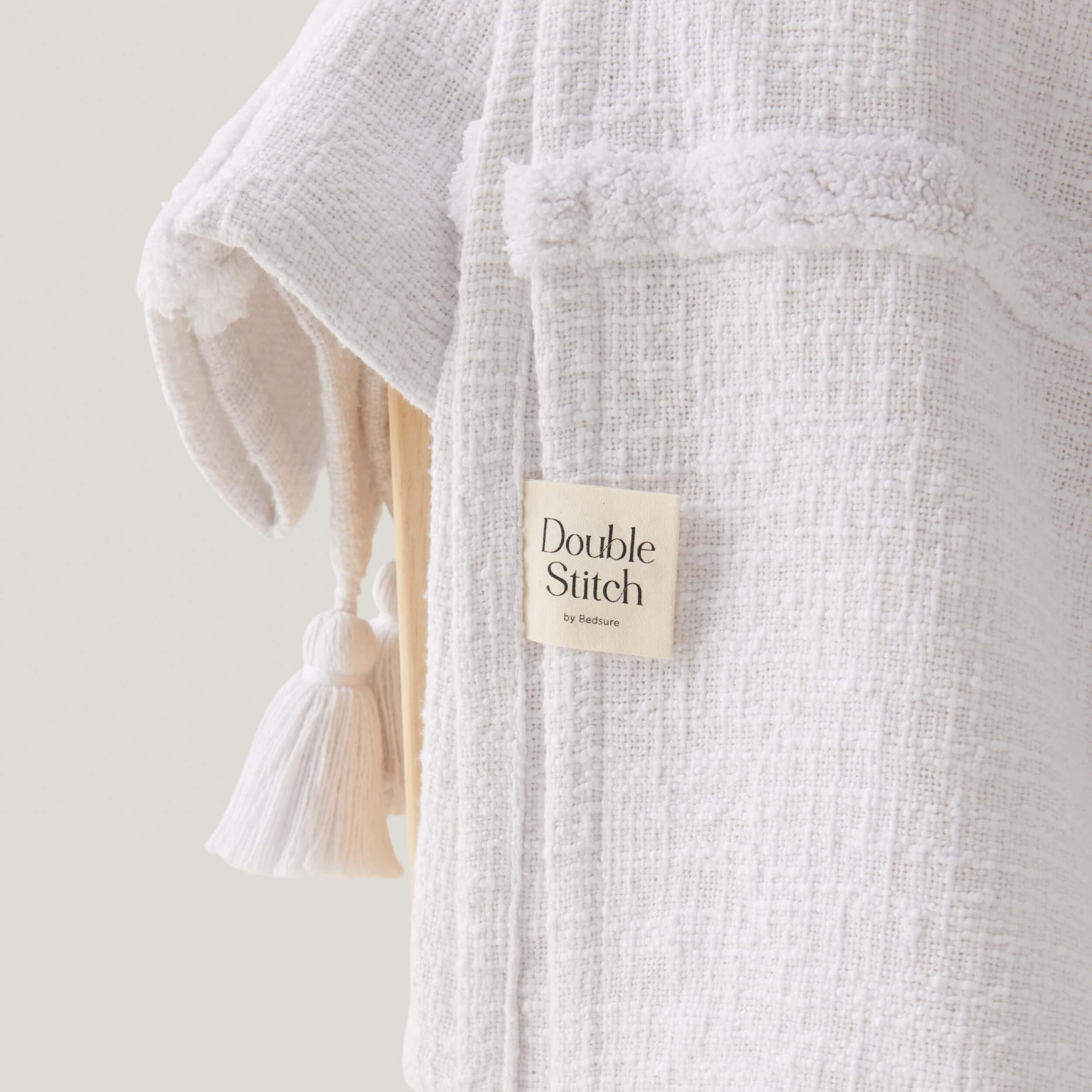 Tufted Boho Cotton Throw Blanket - Double Stitch By Bedsure