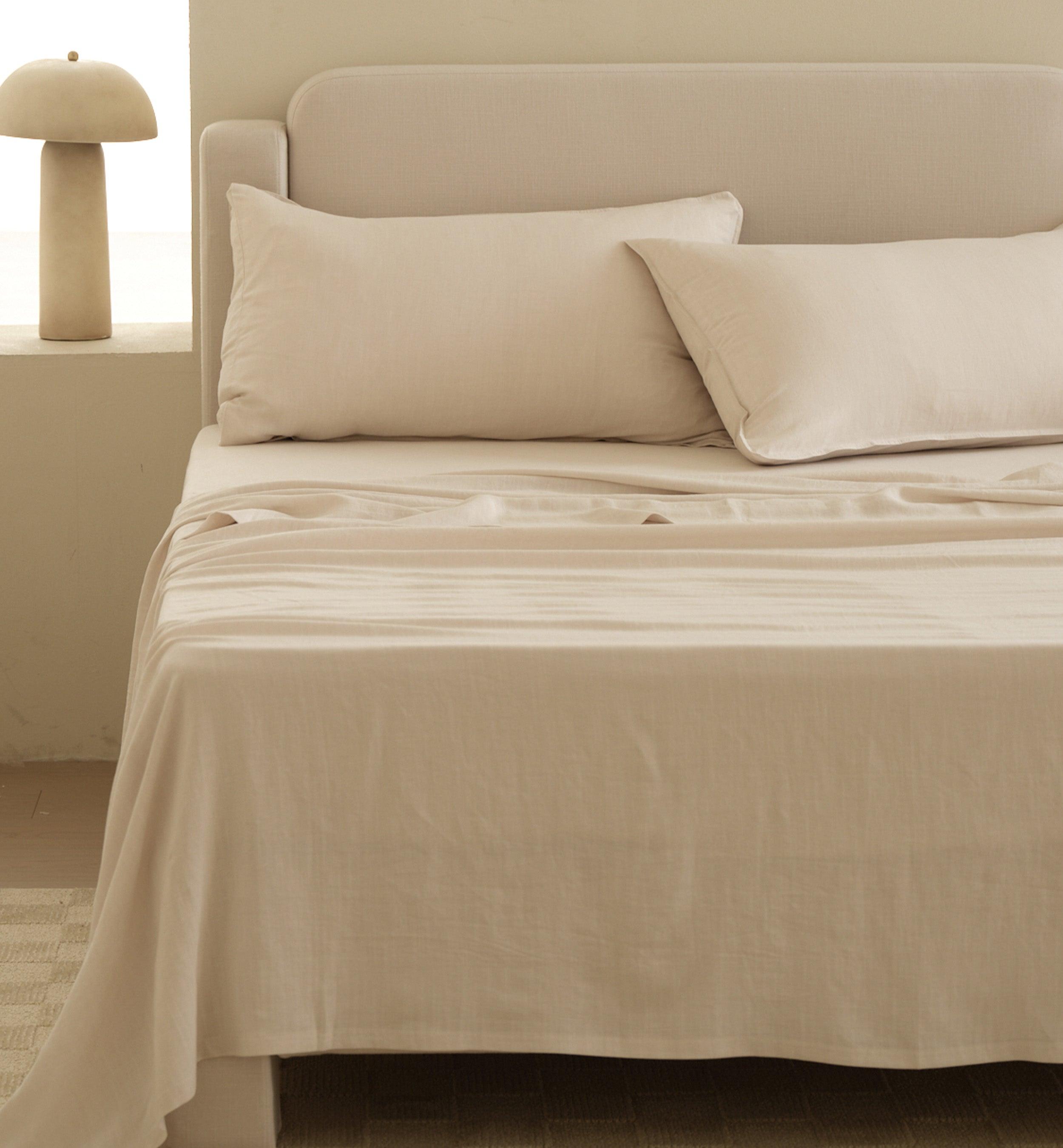 Linen TENCEL™ Lyocell Sheet Set - Double Stitch By Bedsure