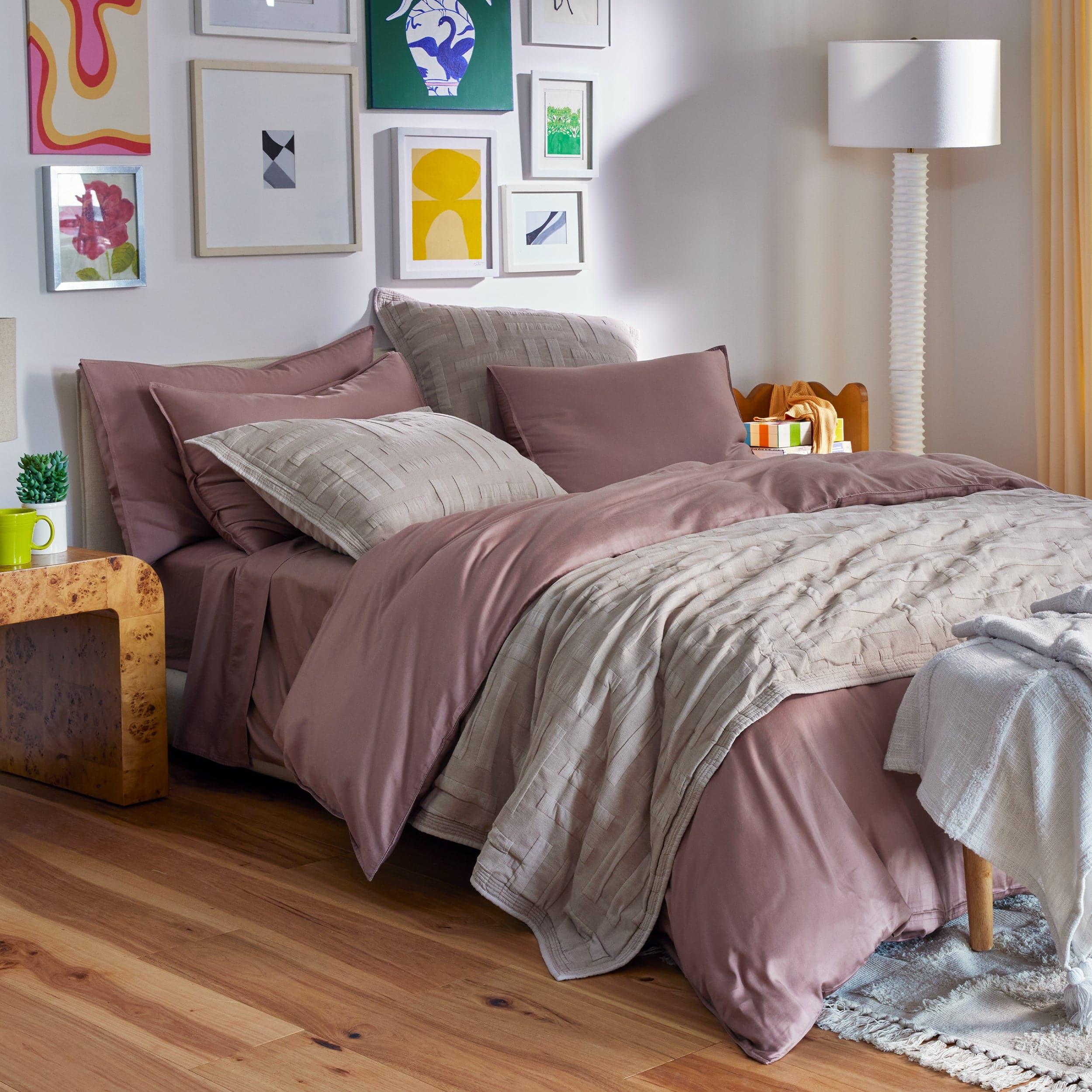 Perfect Blend 6535 Cotton TENCEL™ Sateen Duvet Cover Set - Double Stitch By Bedsure