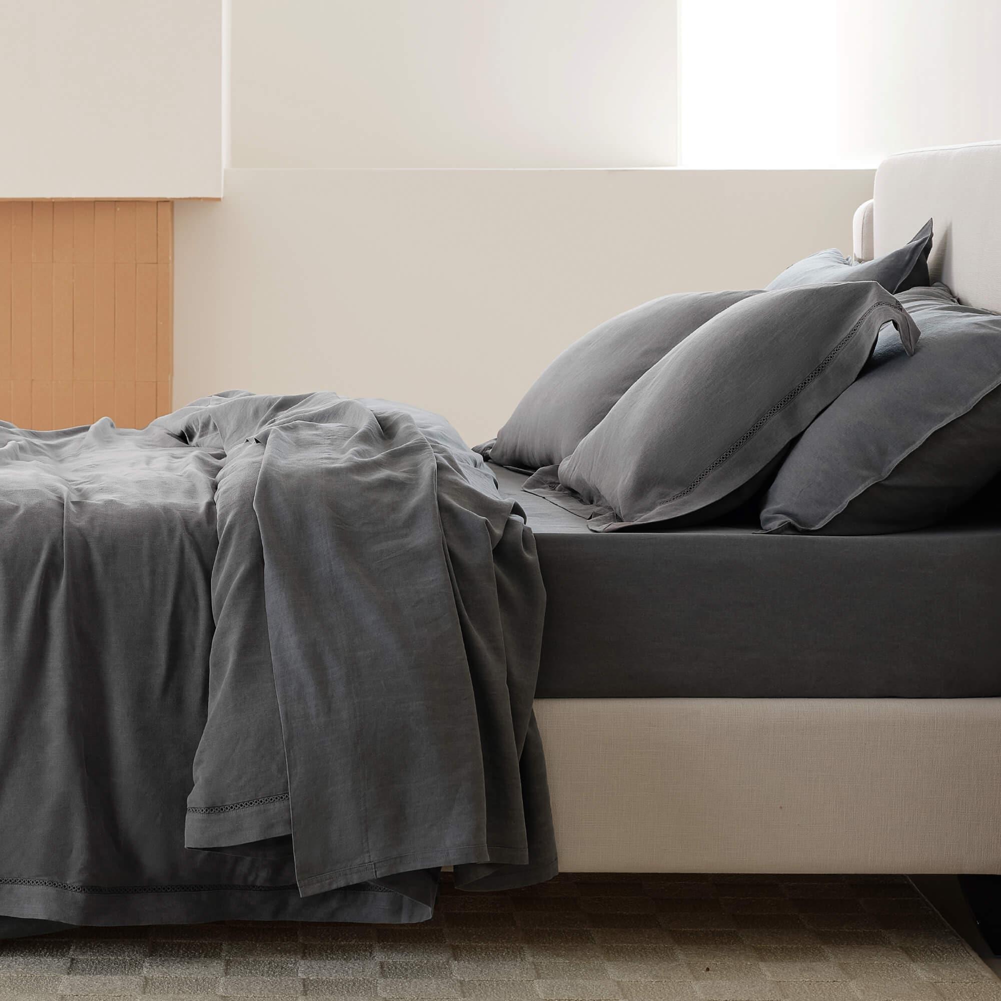 Linen TENCEL™ Lyocell Duvet Cover Set - Double Stitch By Bedsure