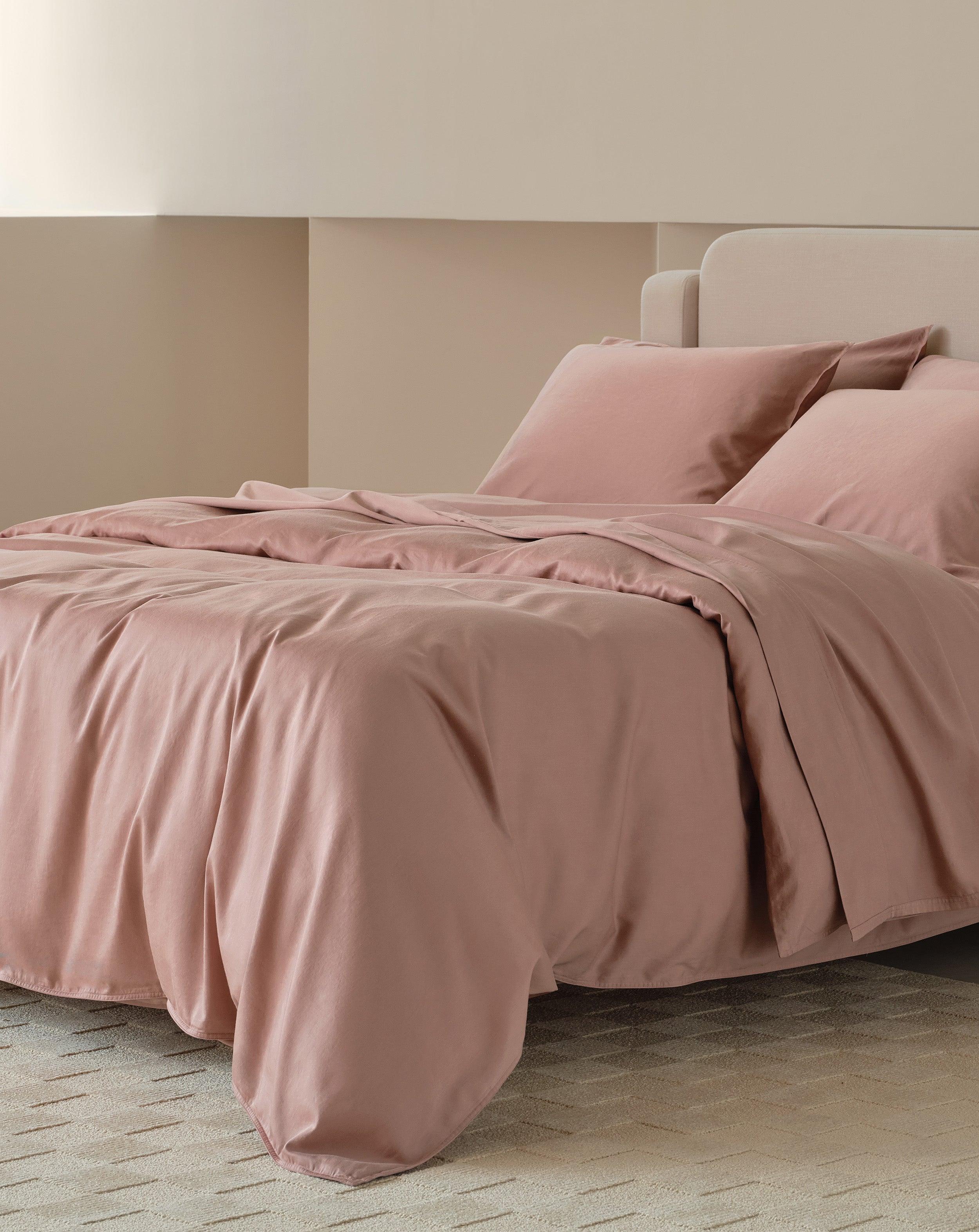Perfect Blend 6535 Cotton TENCEL™ Sateen Duvet Cover Set - Double Stitch By Bedsure