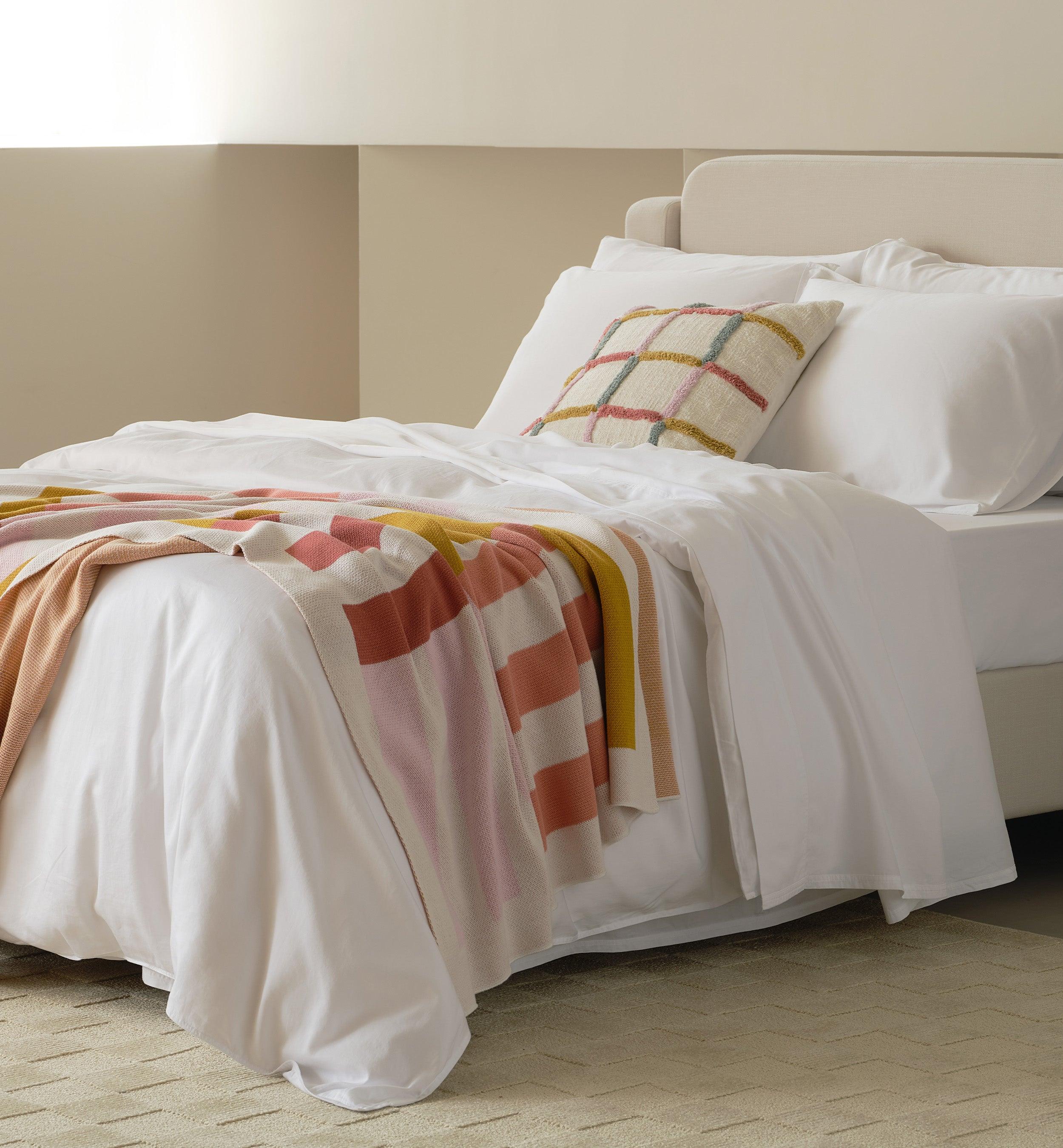 Perfect Blend 6535 Cotton TENCEL™ Sateen Duvet Cover Set - Double Stitch By Bedsure