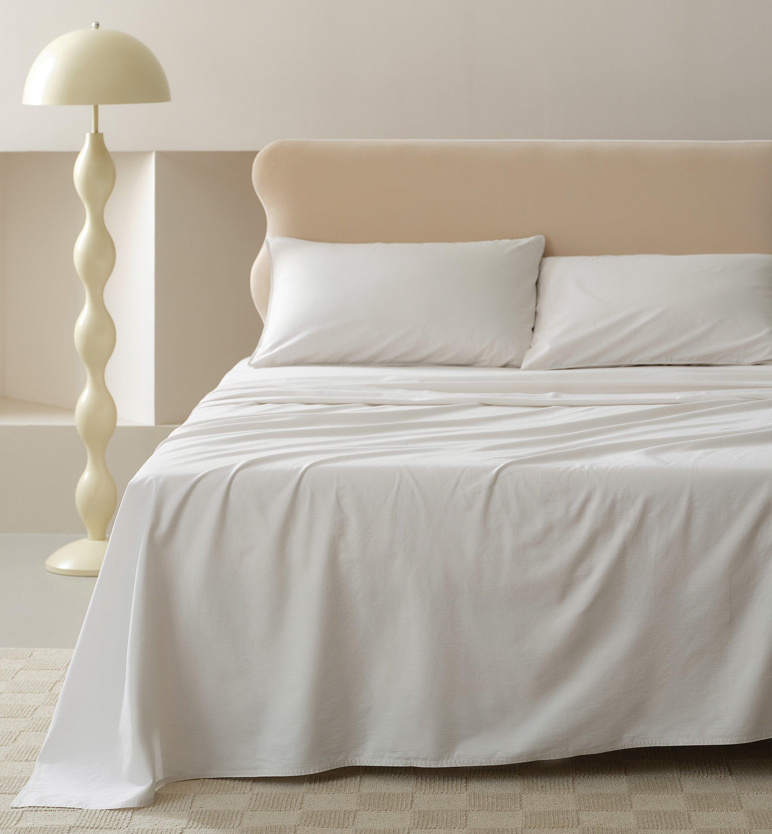 Organic Cotton Sheet Set - Double Stitch By Bedsure