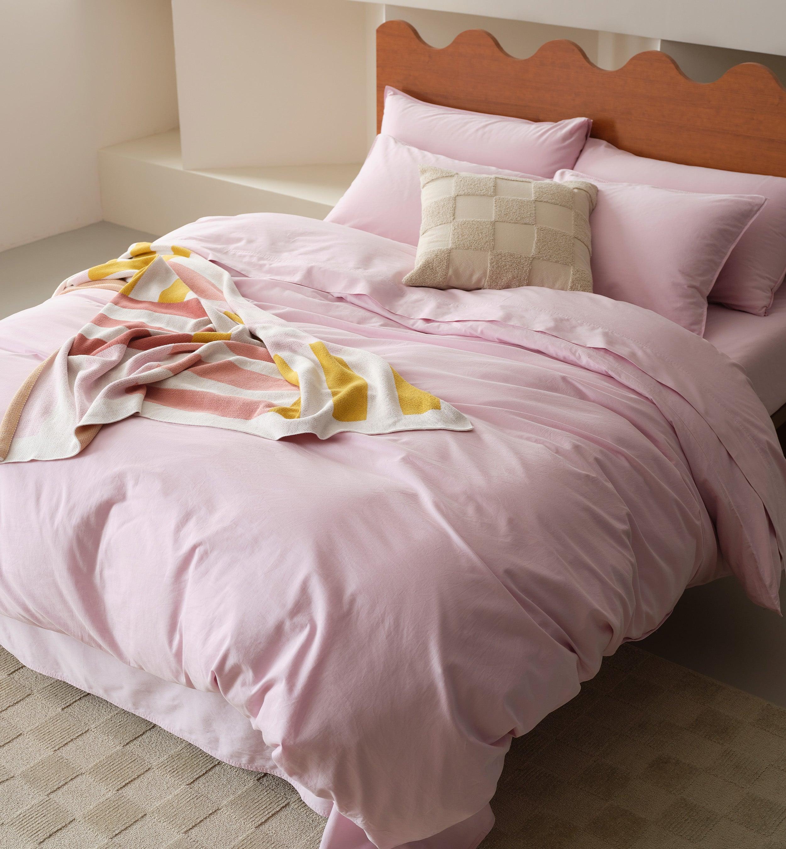Organic Cotton Duvet Cover Set - Double Stitch By Bedsure