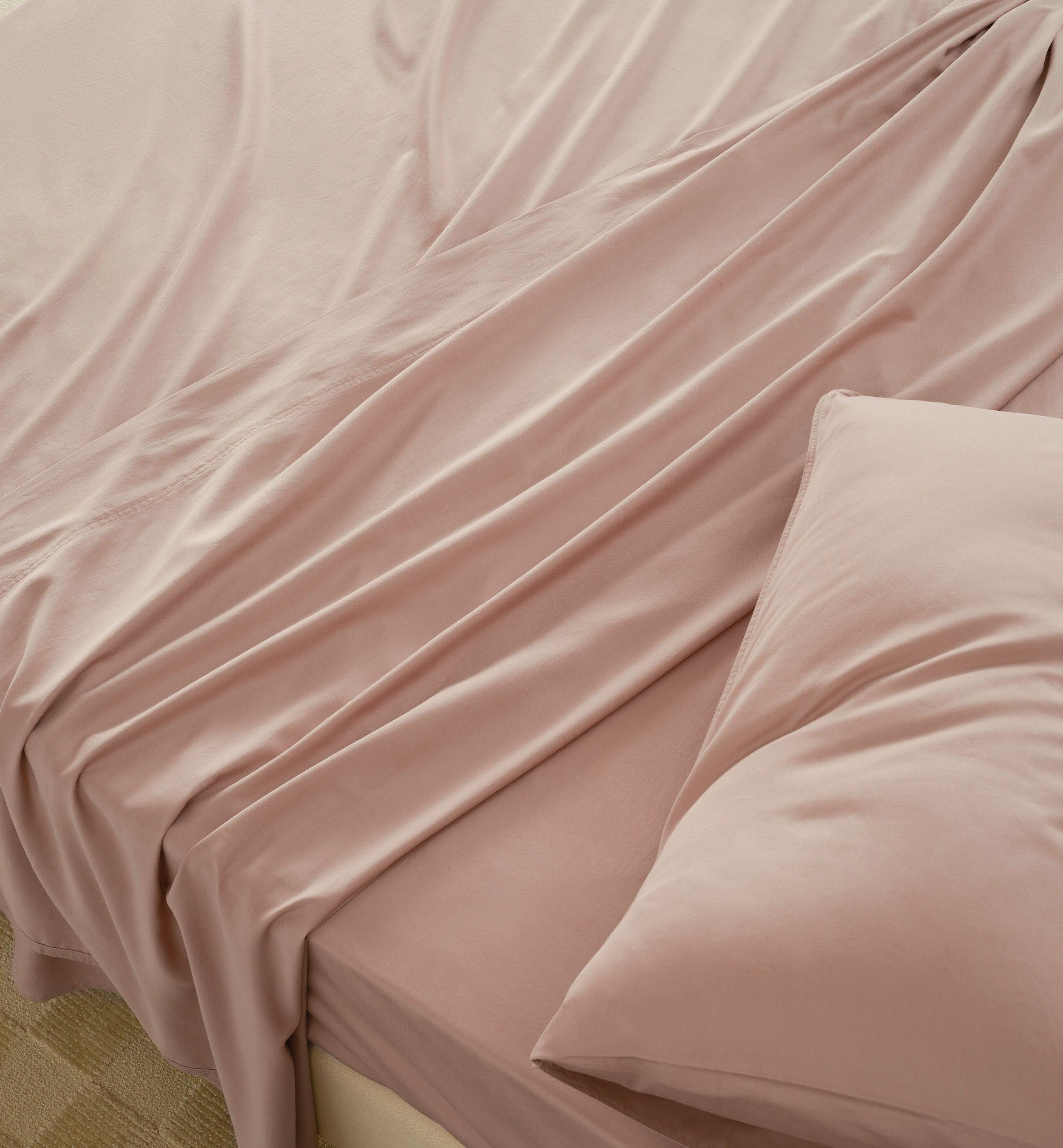 Cotton TENCEL™ Sateen Sheet Set - Double Stitch By Bedsure