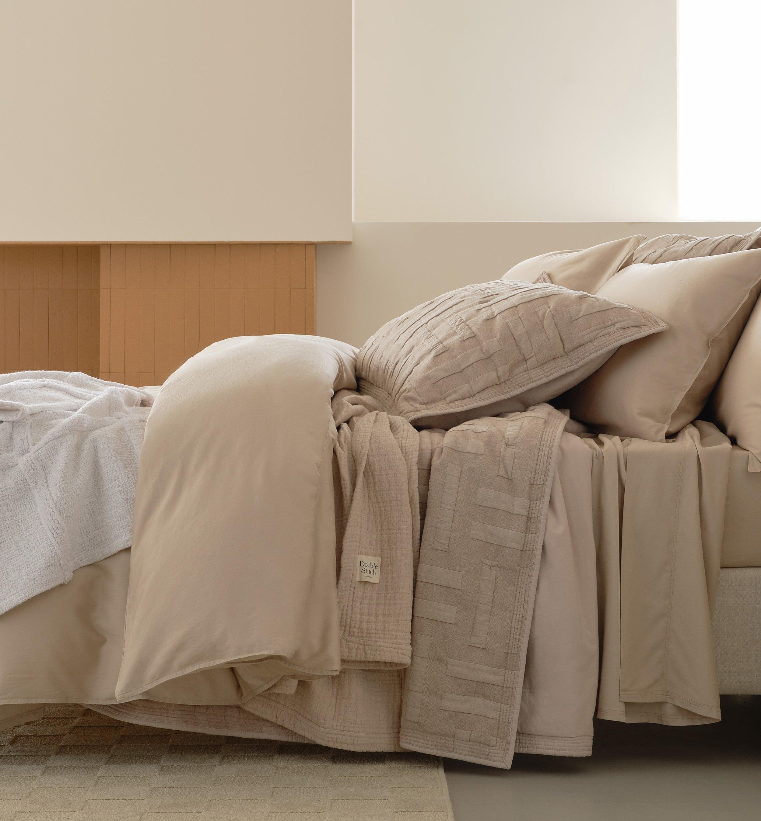 Perfect Blend 6535 Cotton TENCEL™ Sateen Duvet Cover Set - Double Stitch By Bedsure