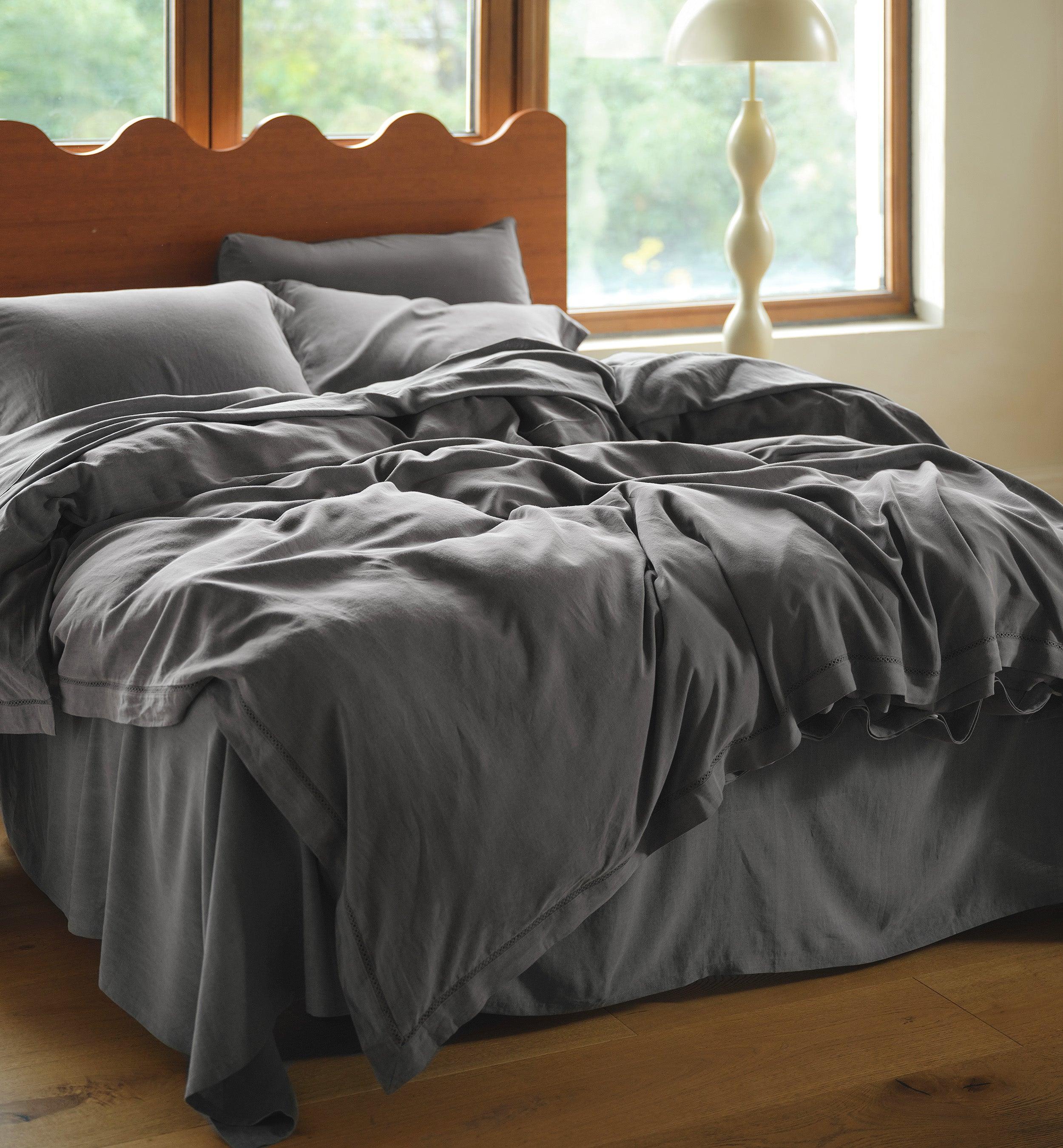 Linen TENCEL™ Lyocell Duvet Cover Set - Double Stitch By Bedsure