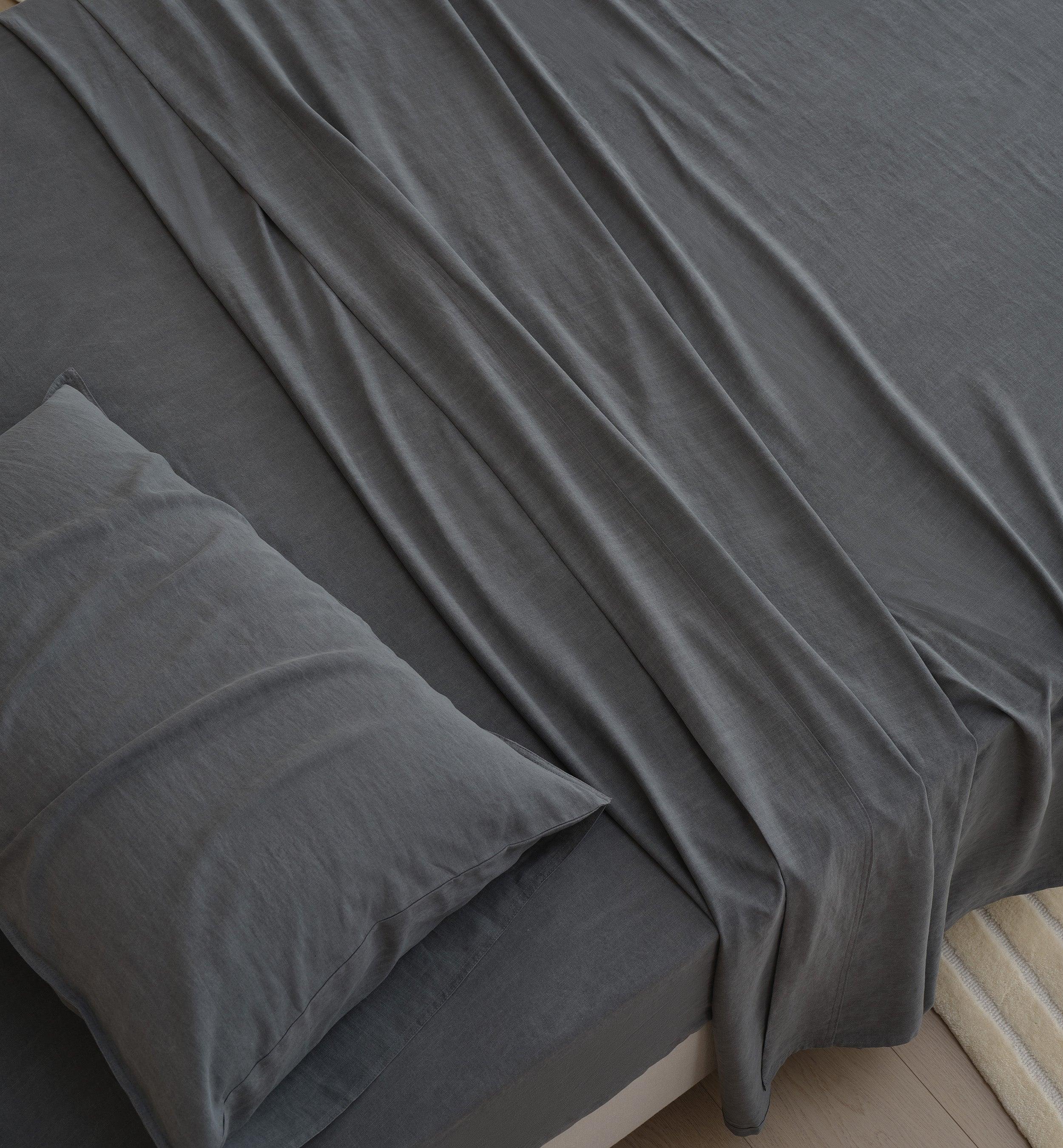 Linen TENCEL™ Lyocell Sheet Set - Double Stitch By Bedsure
