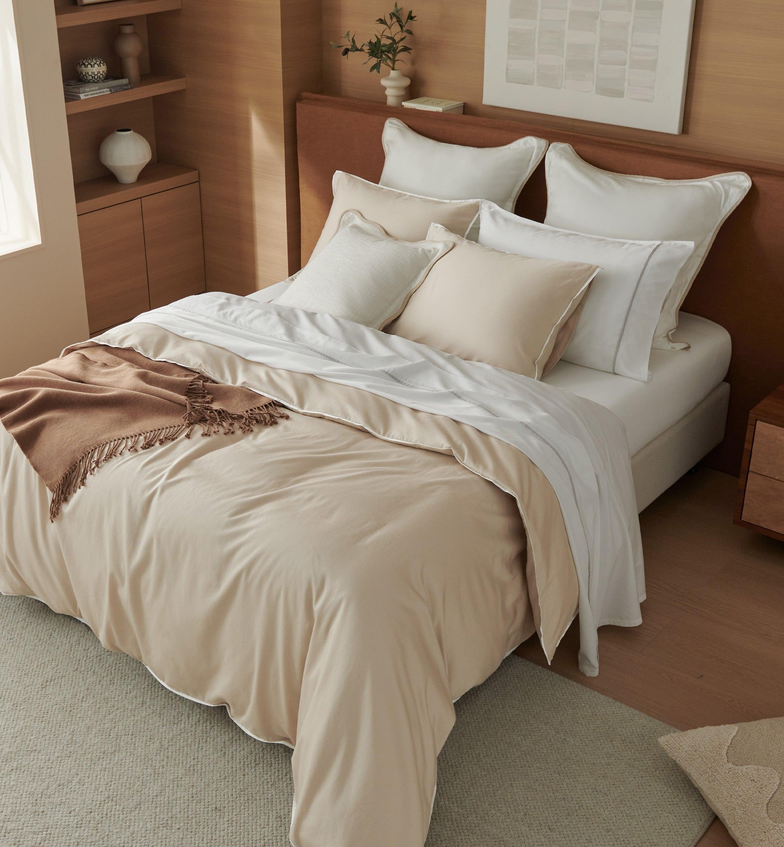 Frame Cotton TENCEL™ Lyocell Sateen Duvet Cover Set