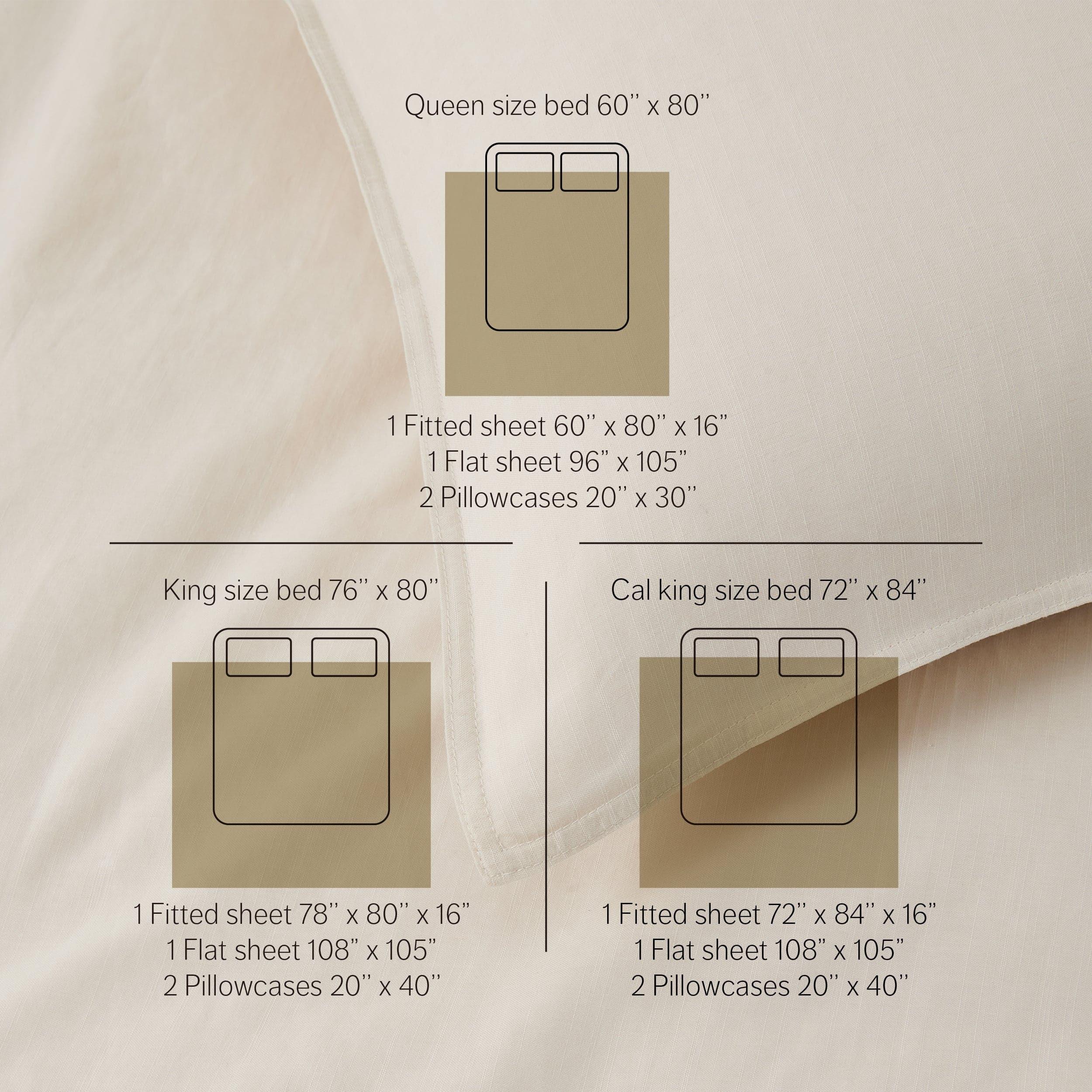 Linen TENCEL™ Lyocell Sheet Set - Double Stitch By Bedsure