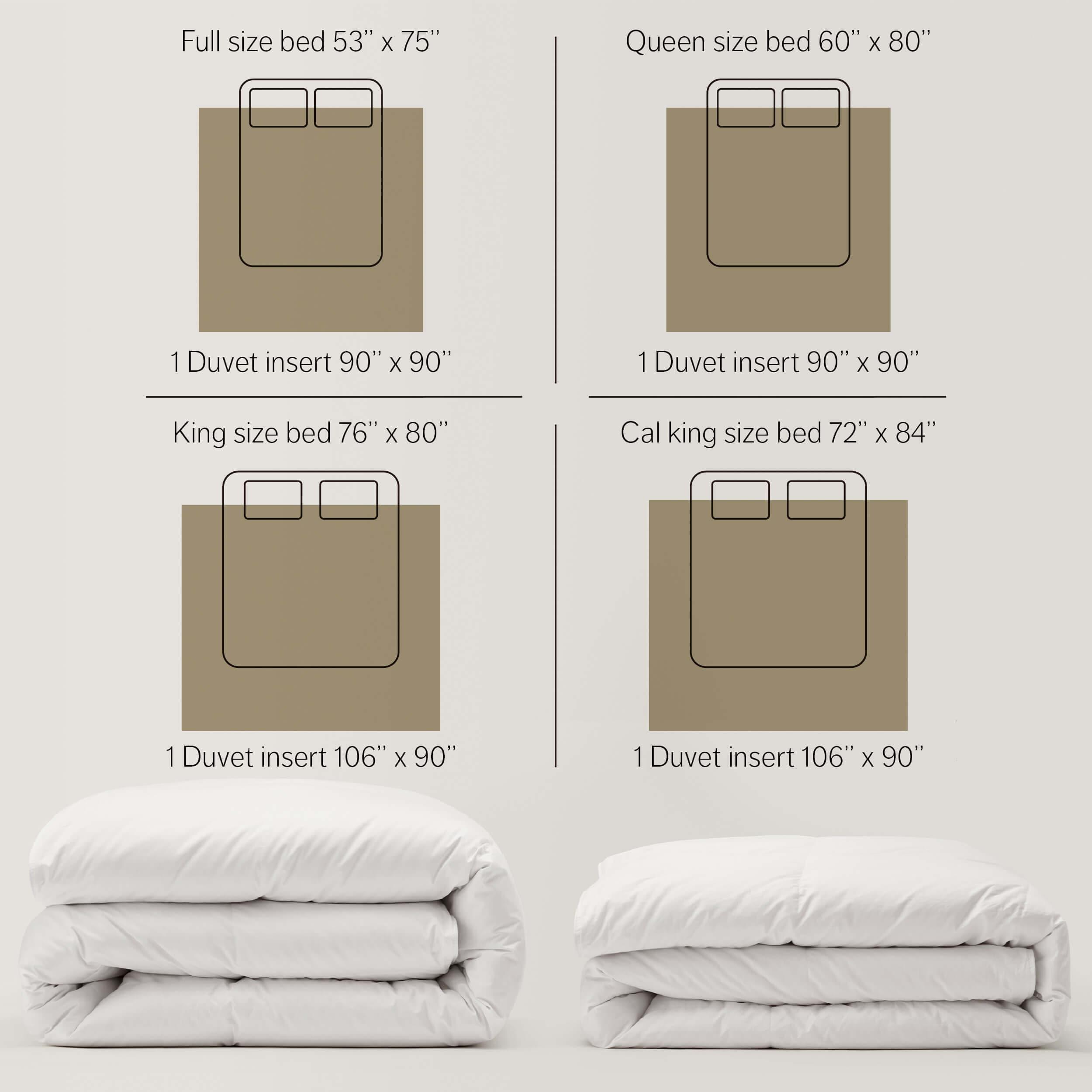 Duvet Insert-80 White Duck Down - Double Stitch By Bedsure