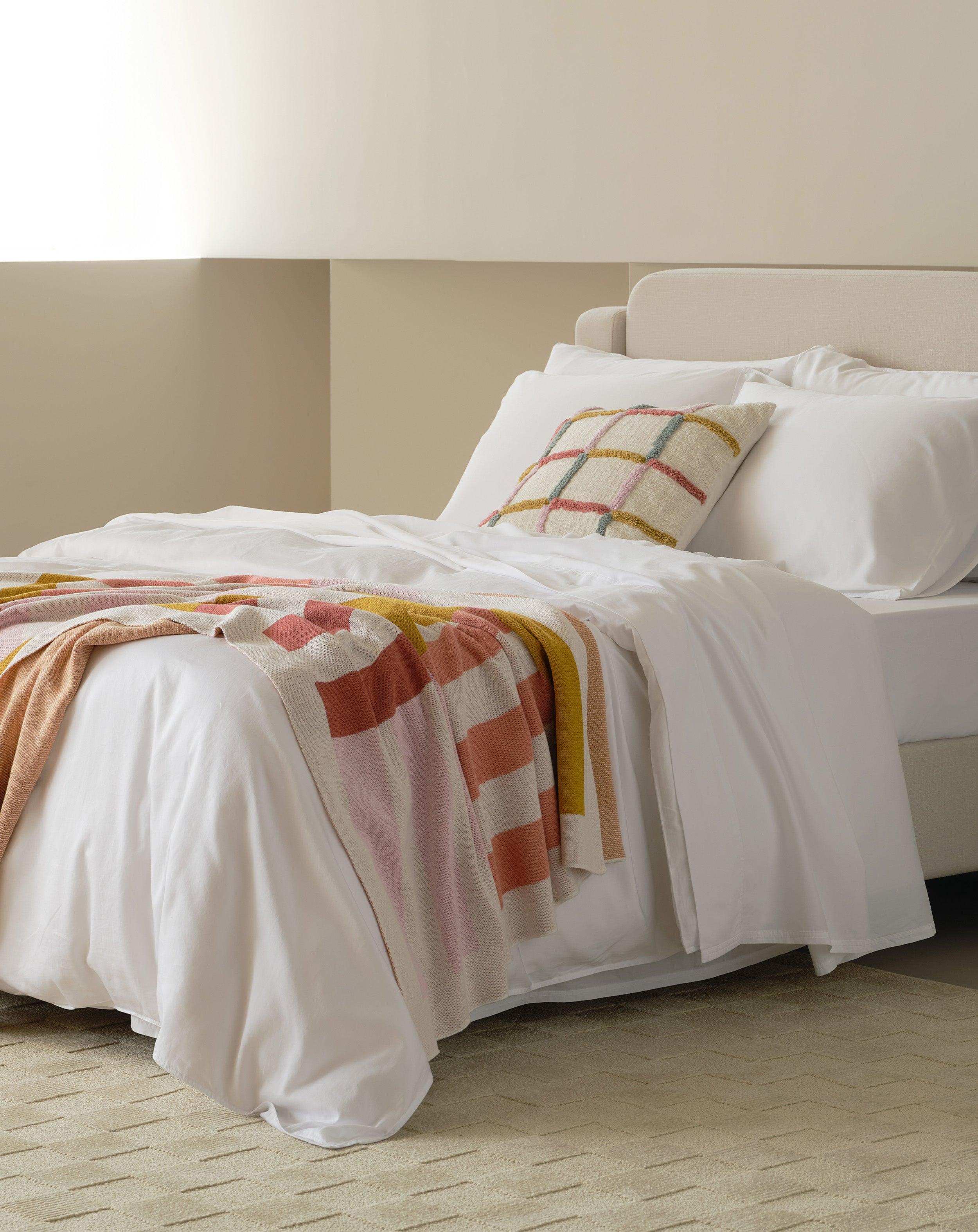 Perfect Blend 6535 Cotton TENCEL™ Sateen Duvet Cover Set - Double Stitch By Bedsure