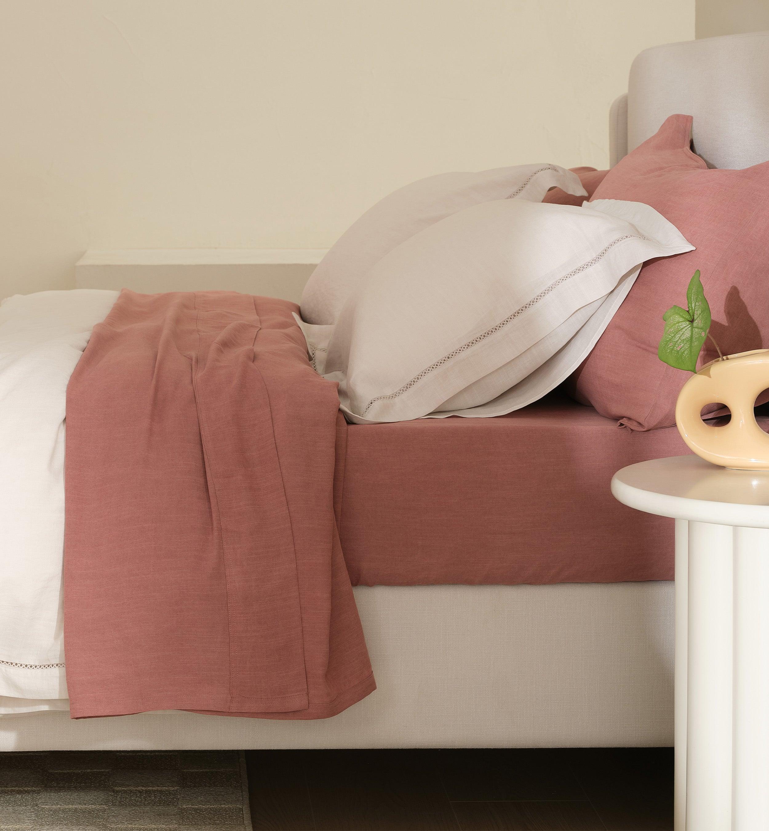 Linen TENCEL™ Lyocell Sheet Set - Double Stitch By Bedsure