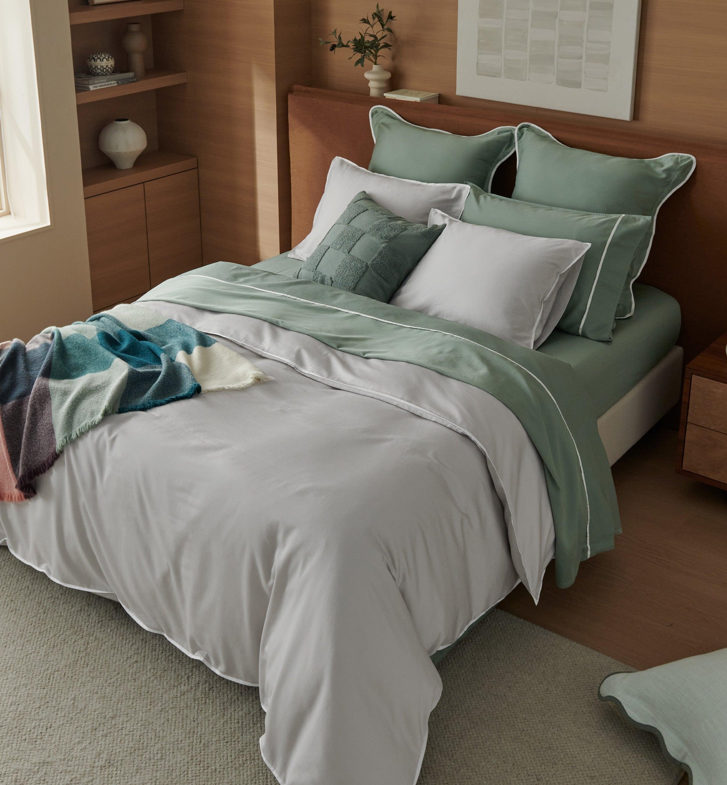 Frame Cotton TENCEL™ Lyocell Sateen Duvet Cover Set