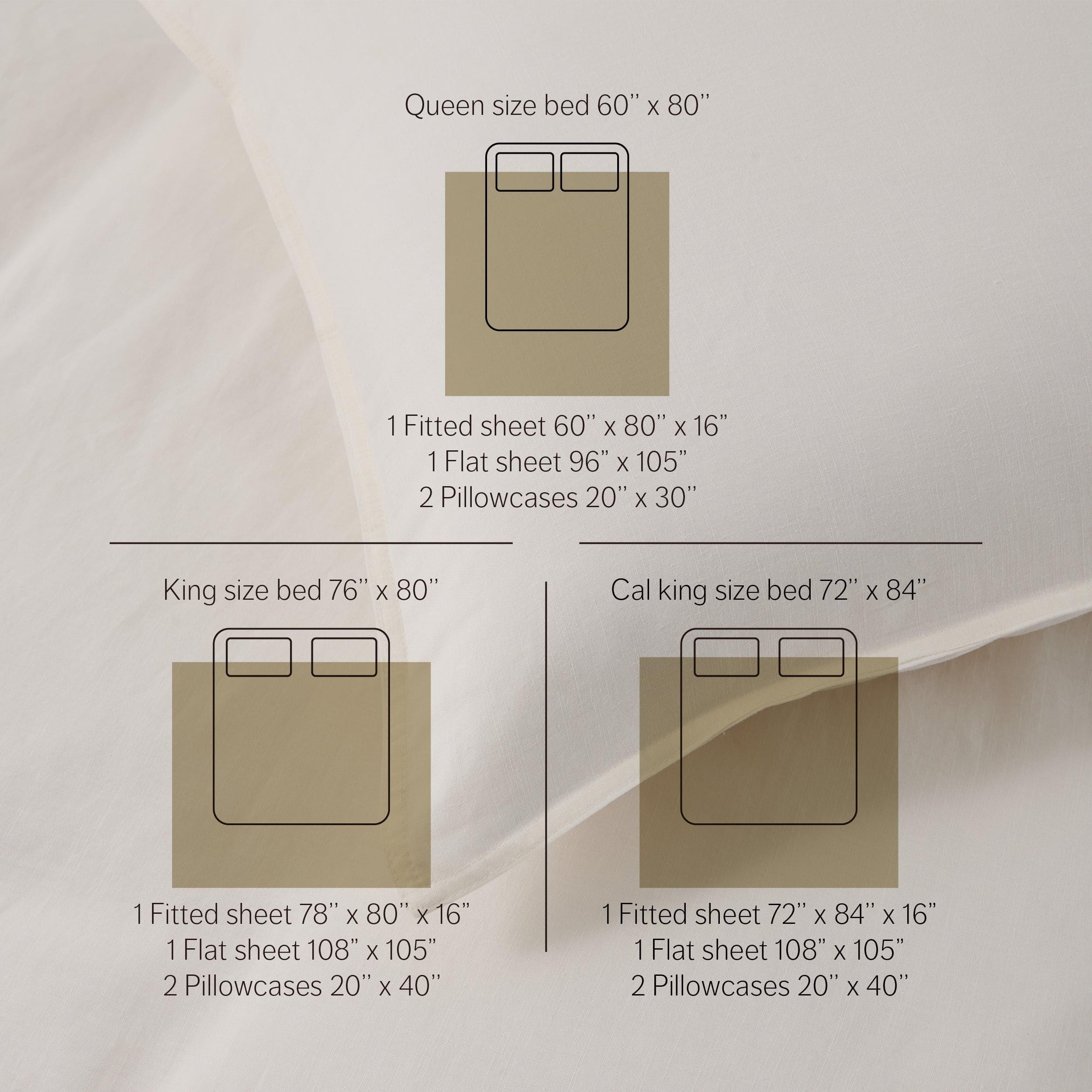 Linen TENCEL™ Lyocell Sheet Set - Double Stitch By Bedsure