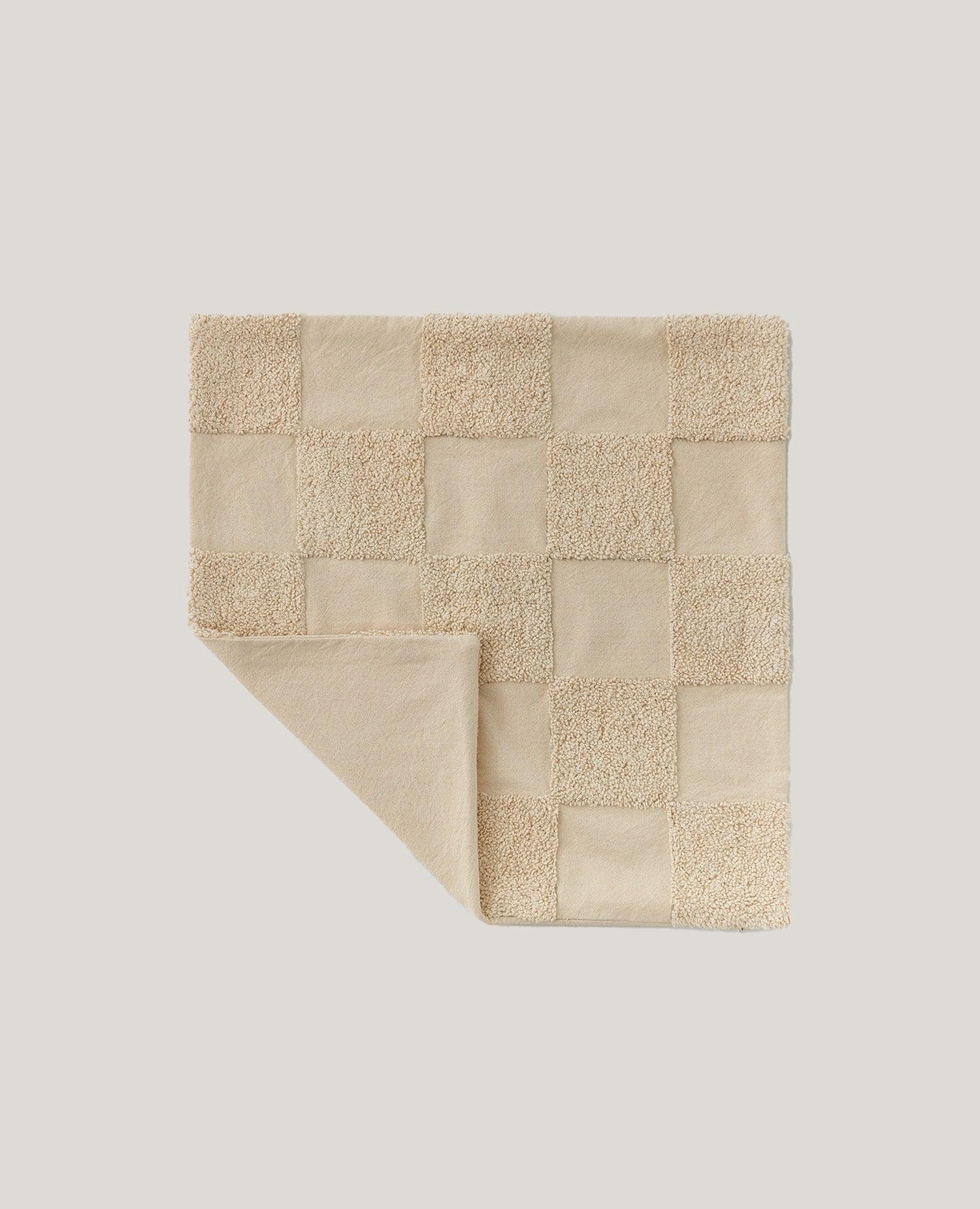 Tufted Checkered Cotton Throw Pillow Cover - Double Stitch By Bedsure