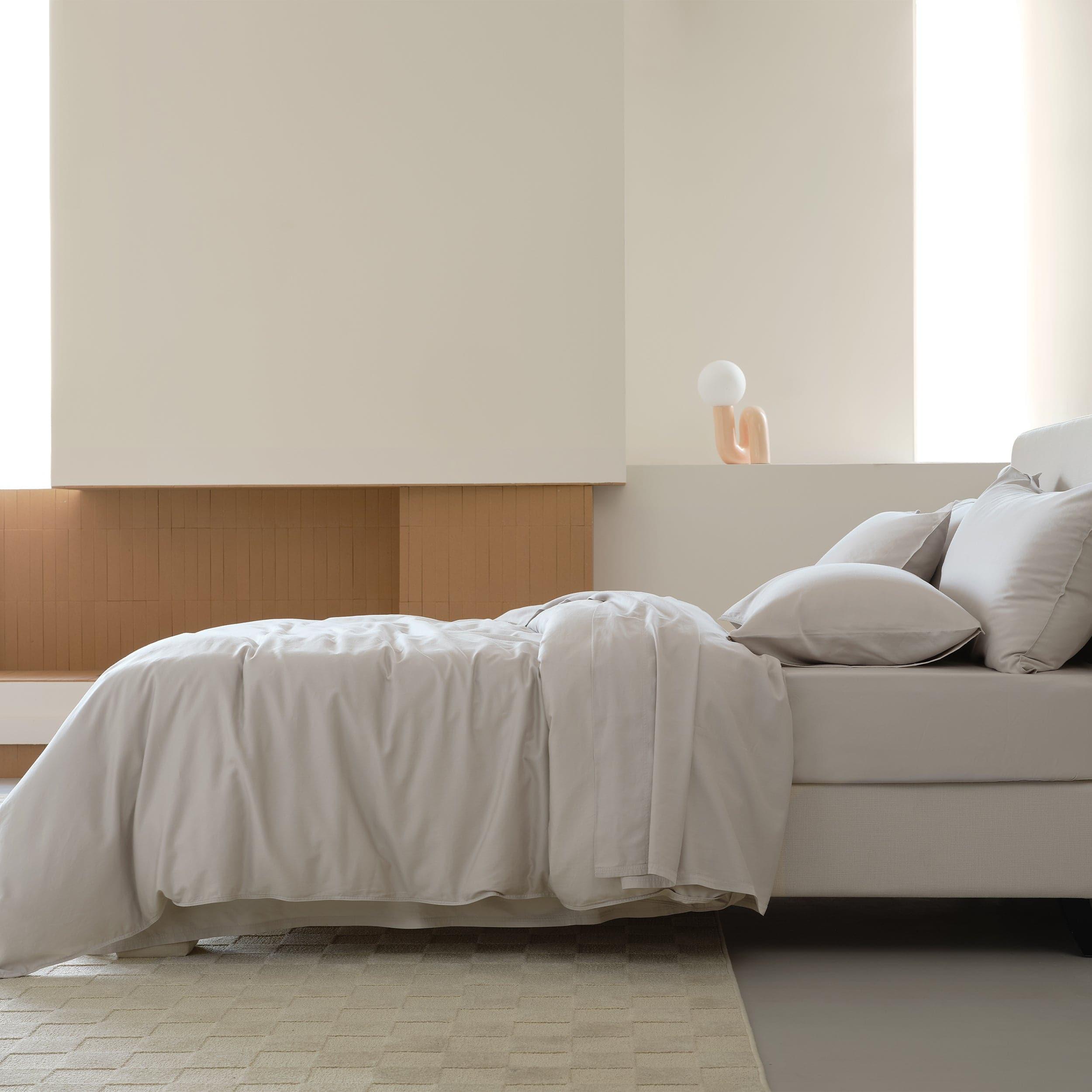 Perfect Blend 6535 Cotton TENCEL™ Sateen Duvet Cover Set - Double Stitch By Bedsure