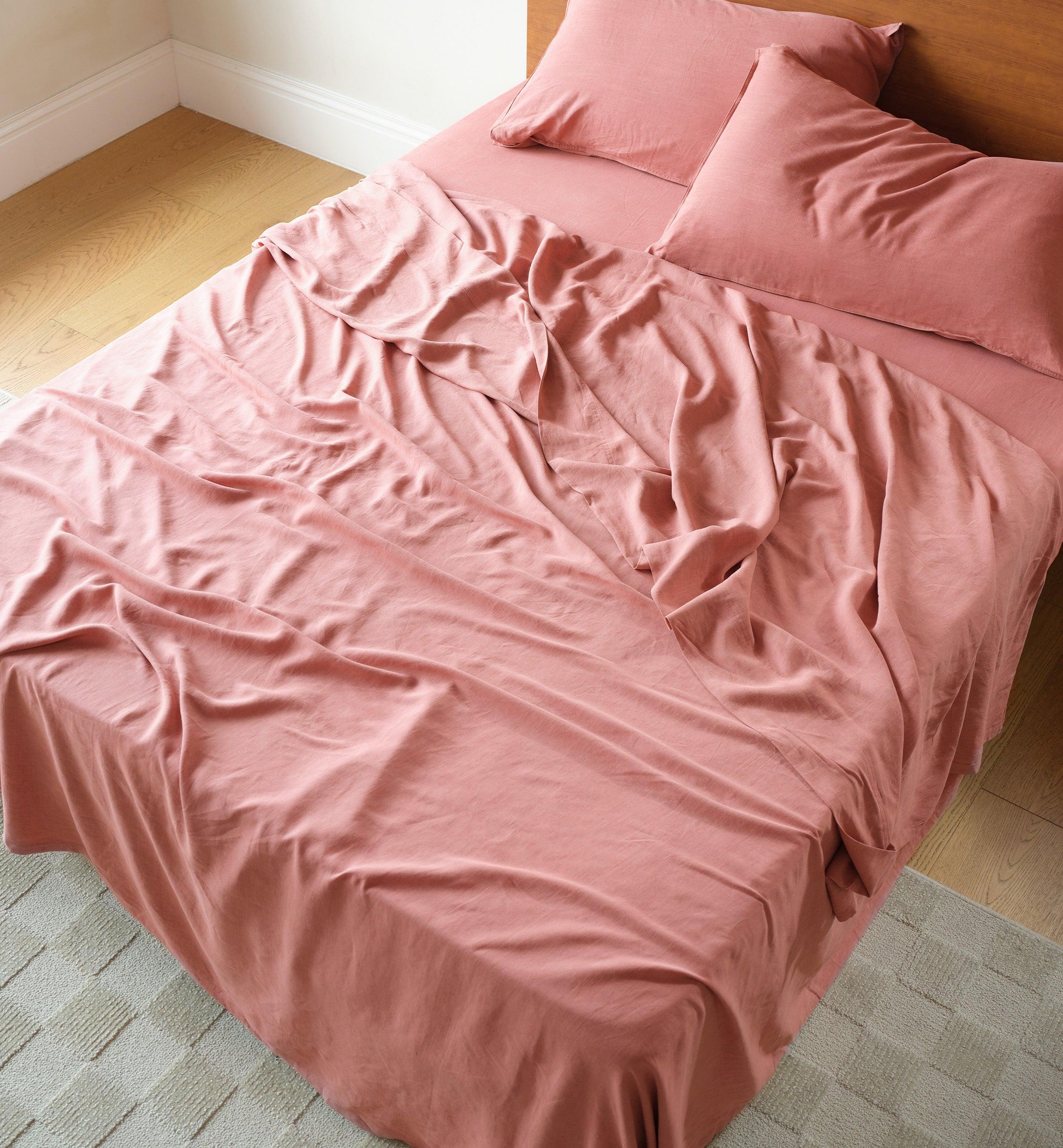 Linen TENCEL™ Lyocell Sheet Set - Double Stitch By Bedsure