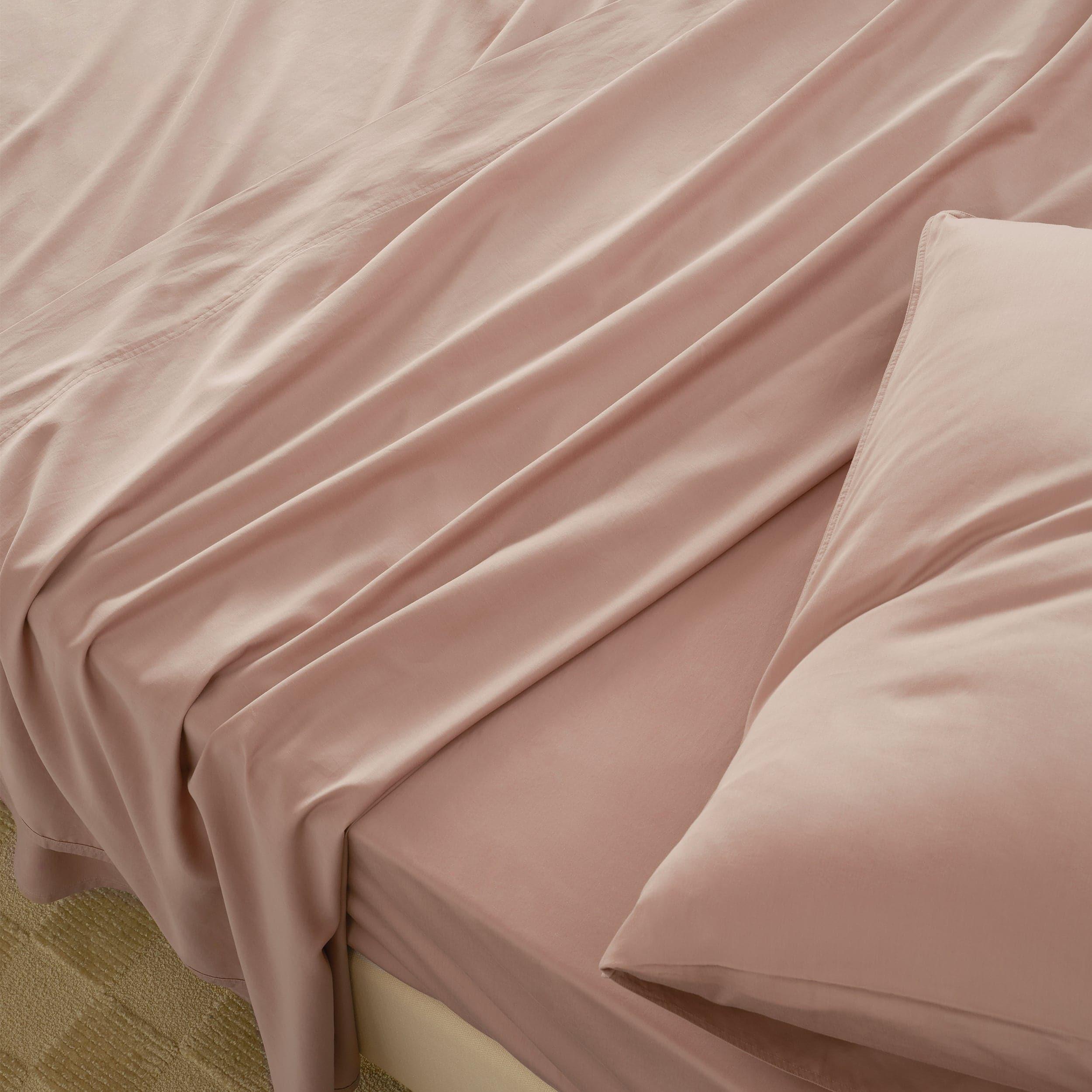 Cotton TENCEL™ Sateen Sheet Set - Double Stitch By Bedsure