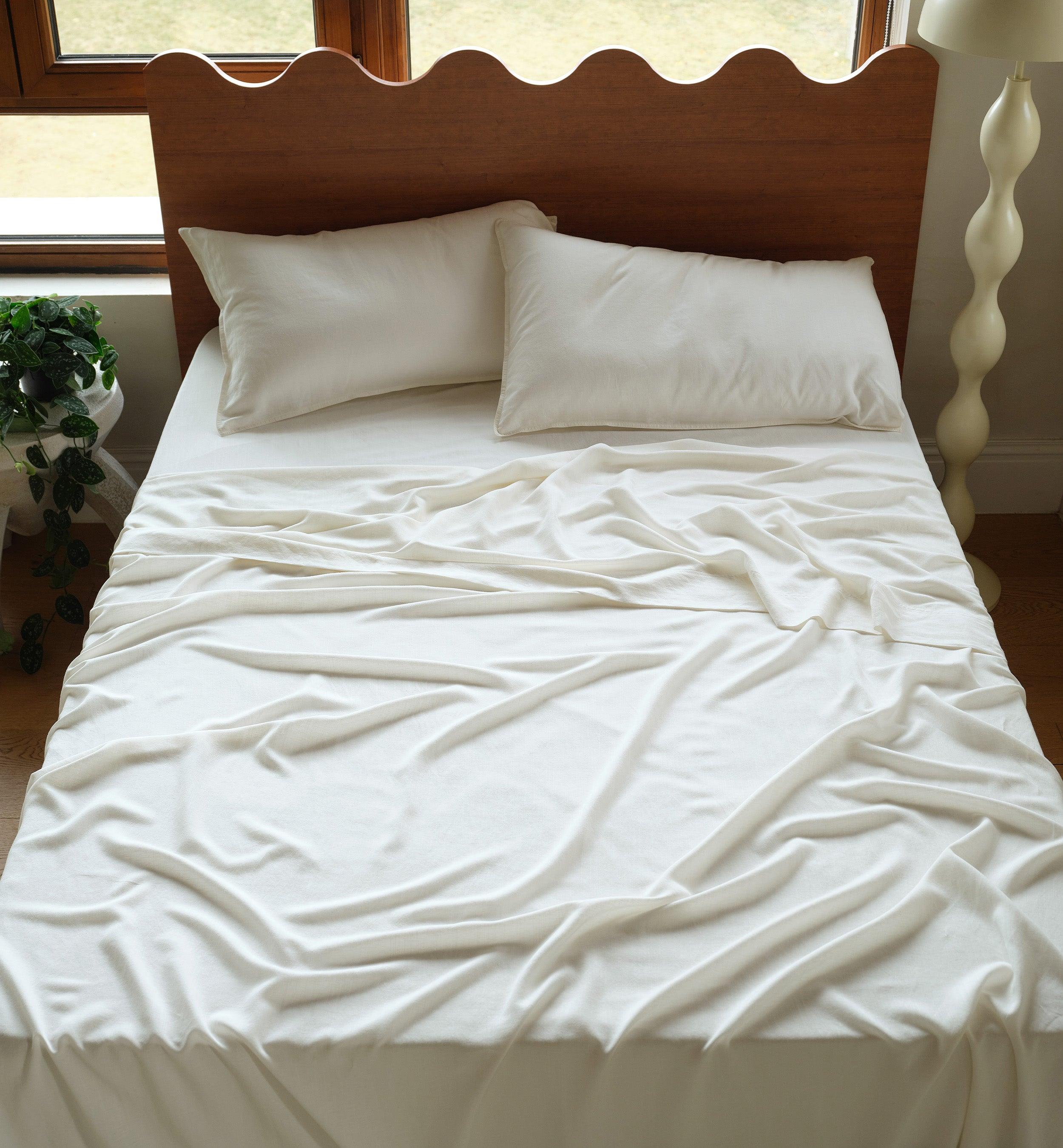 Linen TENCEL™ Lyocell Sheet Set - Double Stitch By Bedsure