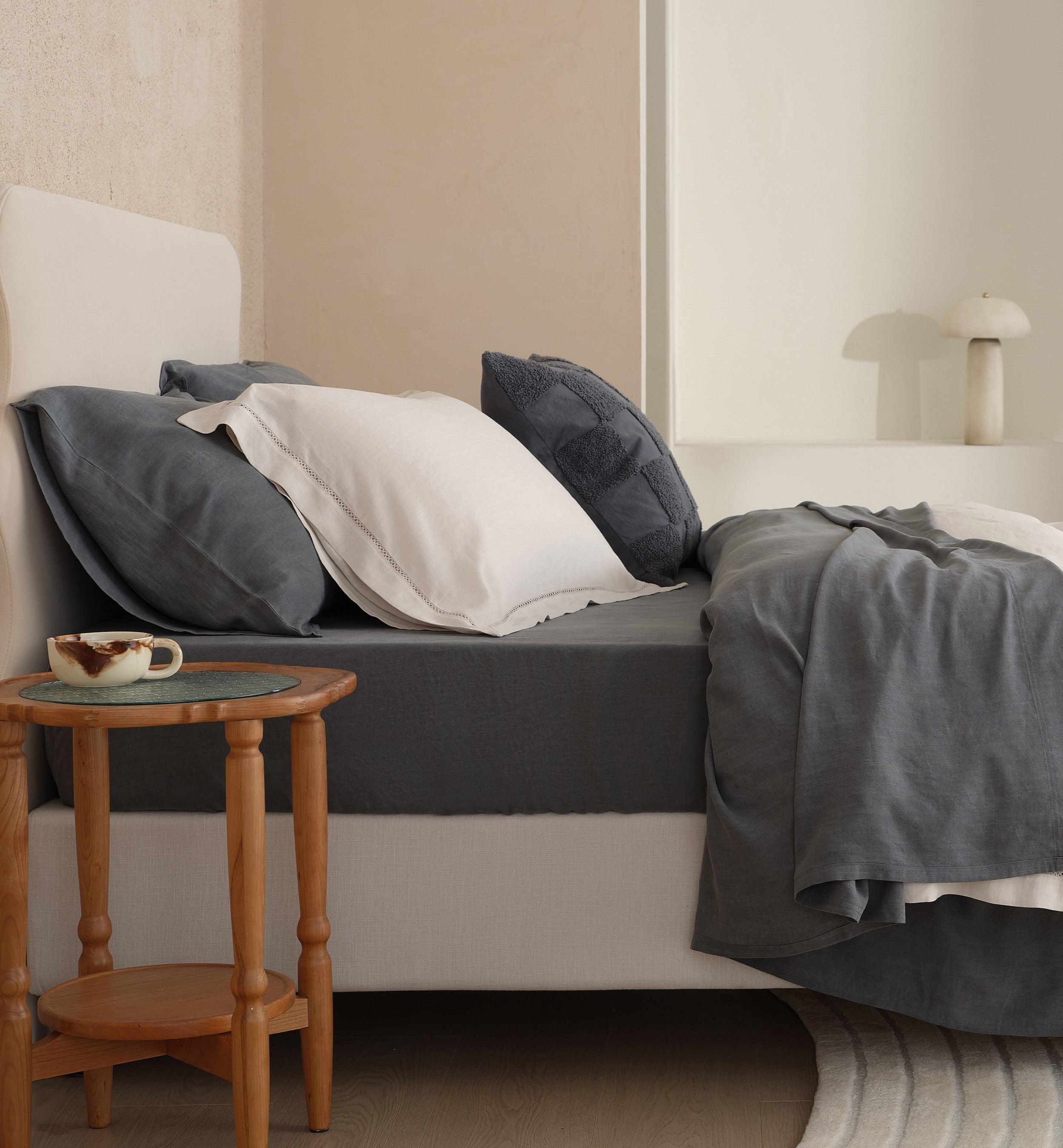 Linen TENCEL™ Lyocell Sheet Set - Double Stitch By Bedsure