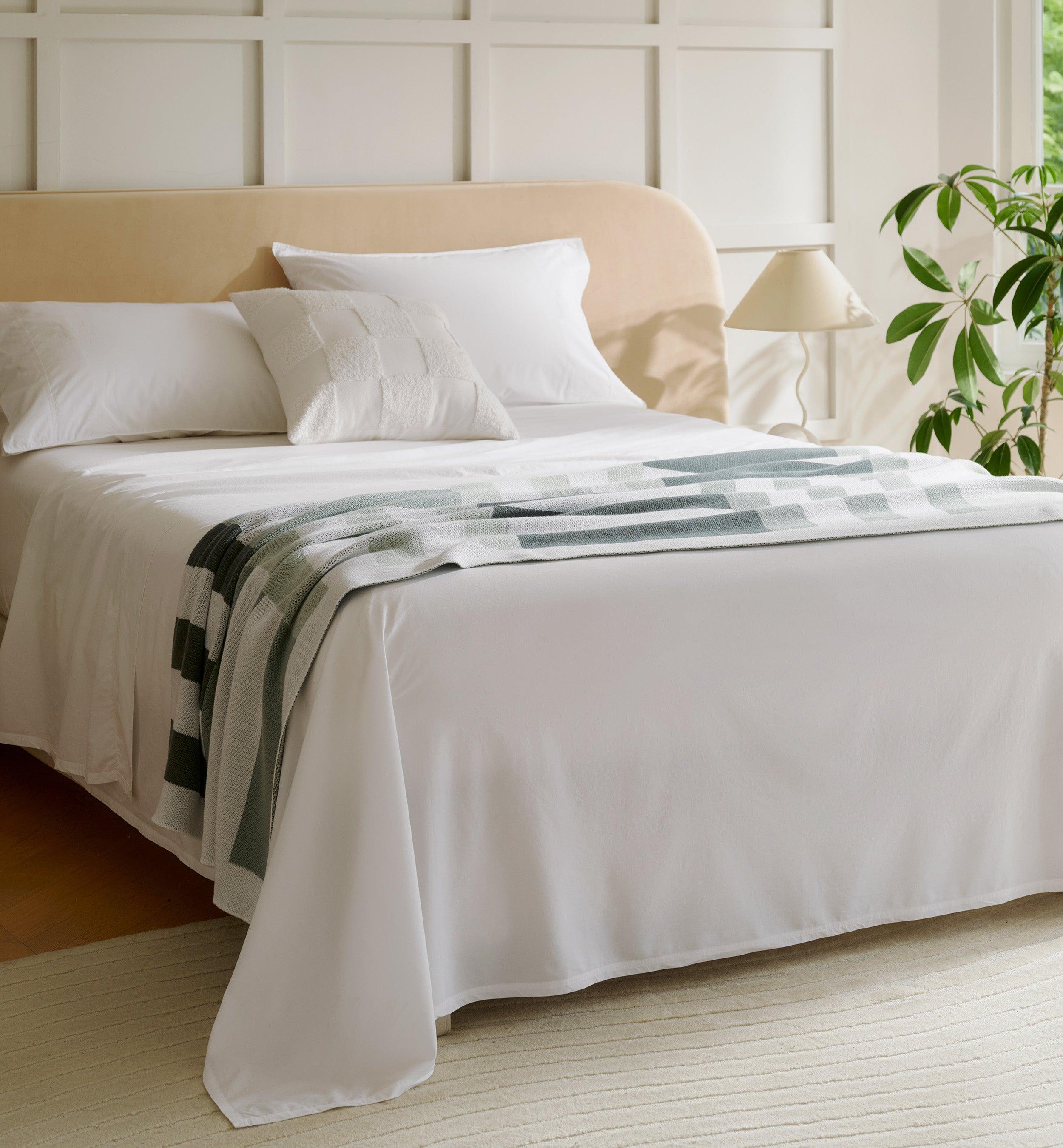 Perfect Blend 6535 Cotton TENCEL™ Percale Sheet Set - Double Stitch By Bedsure
