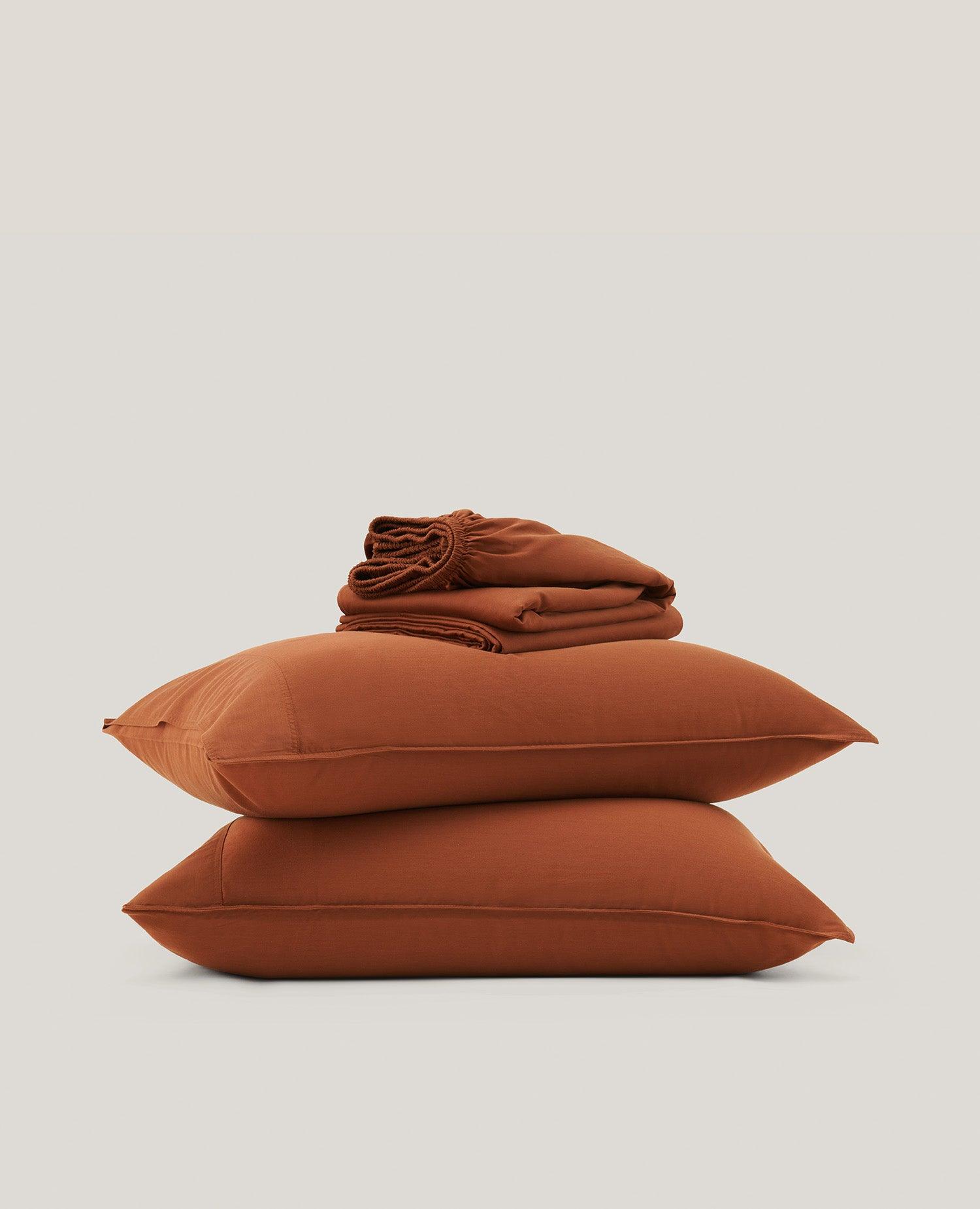 Cotton TENCEL™ Sateen Sheet Set - Double Stitch By Bedsure