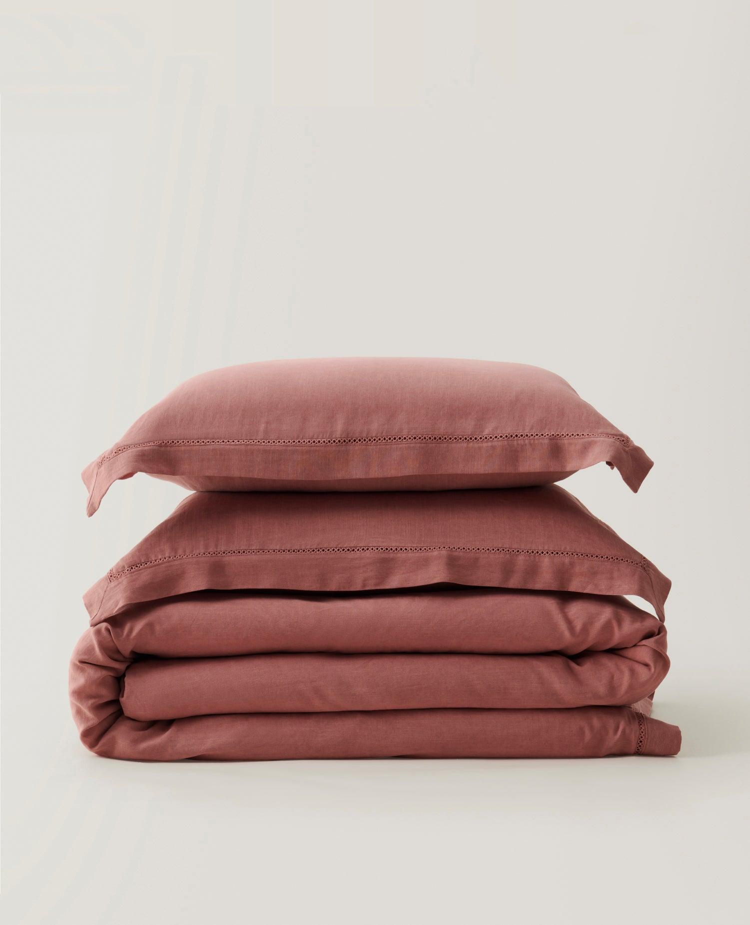 Linen TENCEL™ Lyocell Duvet Cover Set - Double Stitch By Bedsure
