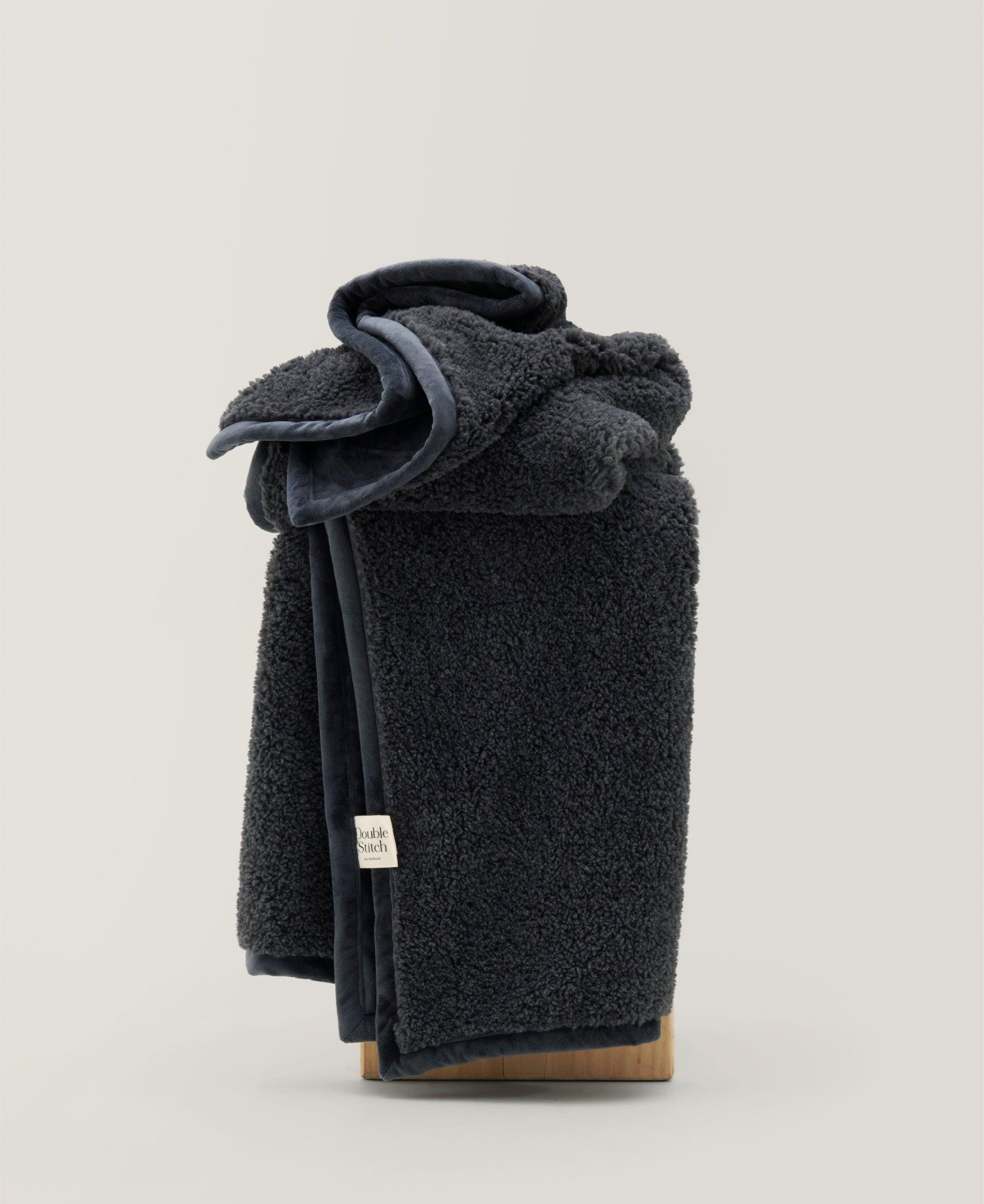 Faux Fur Shearling Throw Blanket - Double Stitch By Bedsure