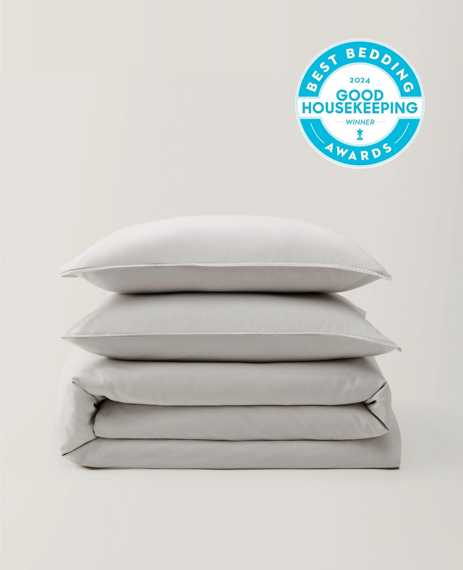 Perfect Blend 6535 Cotton TENCEL™ Sateen Duvet Cover Set - Double Stitch By Bedsure