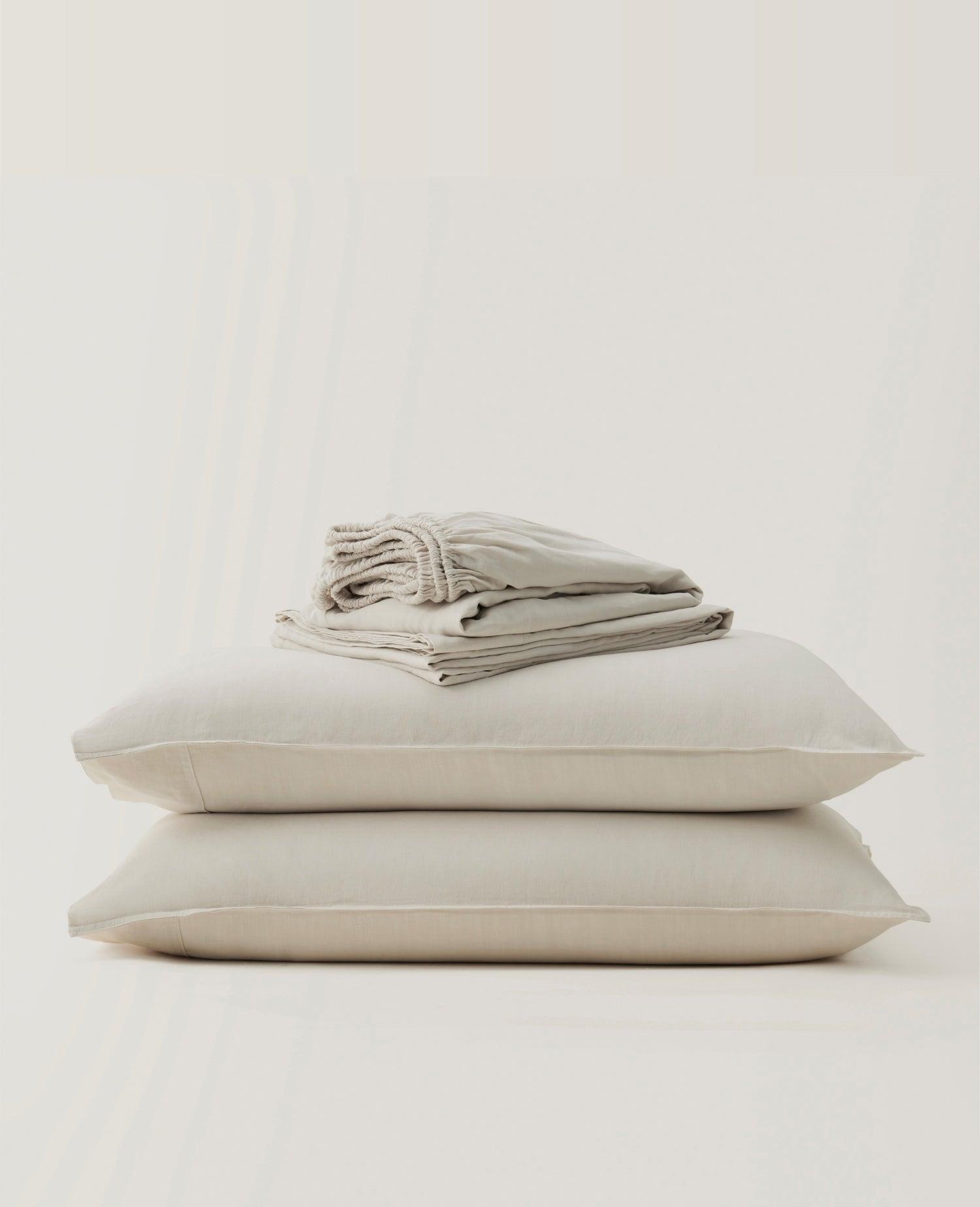 Linen TENCEL™ Lyocell Sheet Set - Double Stitch By Bedsure