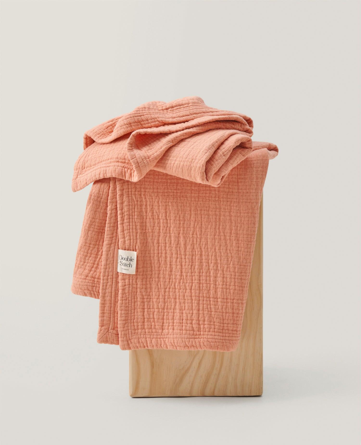 Linen Cotton Throw Blanket - Double Stitch By Bedsure