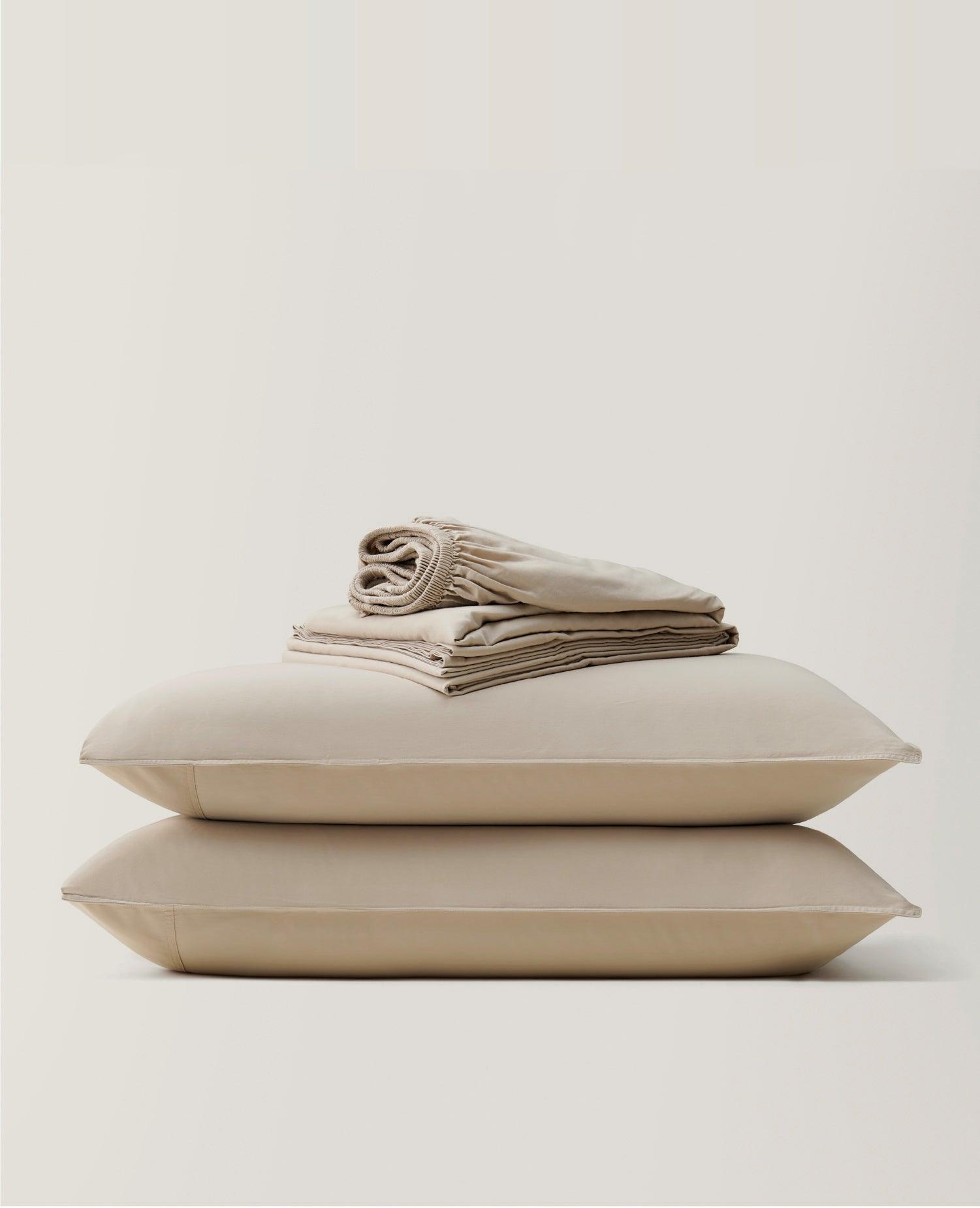 Cotton TENCEL™ Sateen Sheet Set - Double Stitch By Bedsure