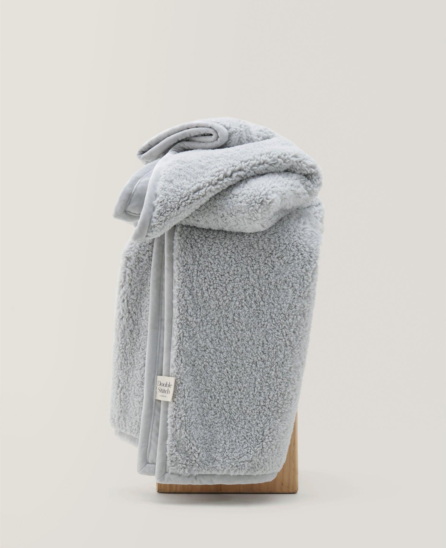 Faux Fur Shearling Throw Blanket - Double Stitch By Bedsure